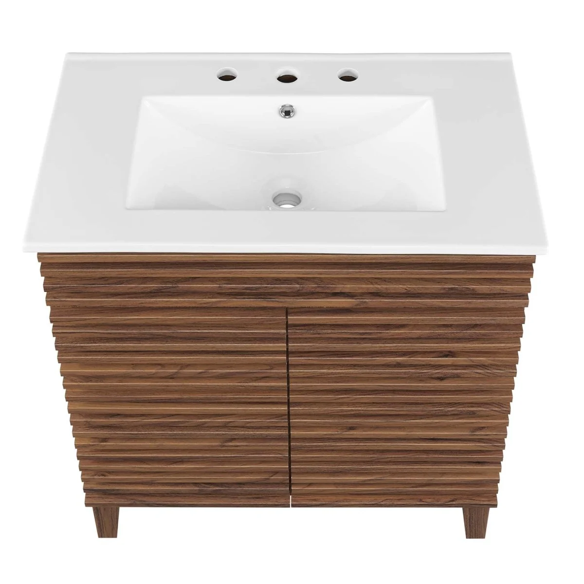 Mid-Century Bathroom Vanity with Basin and Sink — Modern Vanity Cabinet for Bathroom - Image 15