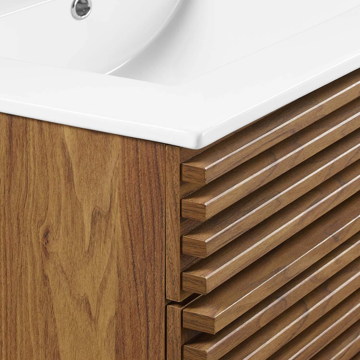 Mid-Century Bathroom Vanity with Sink — Freestanding Single-Sink Vanity Cabinet - Image 115