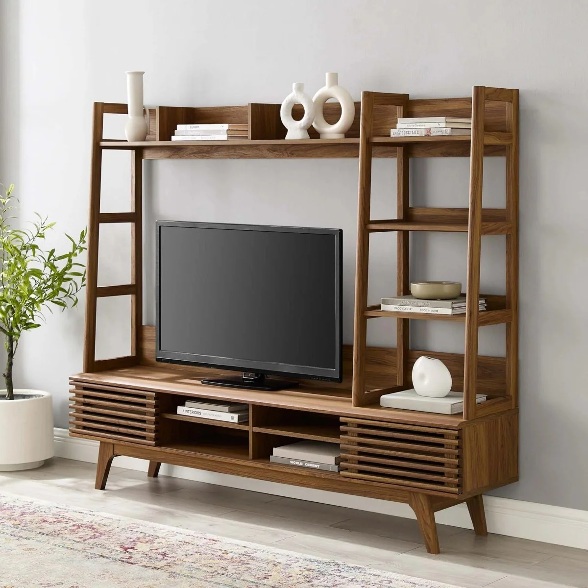Mid Century Entertainment Center TV Stand 70 Inch - Image 2