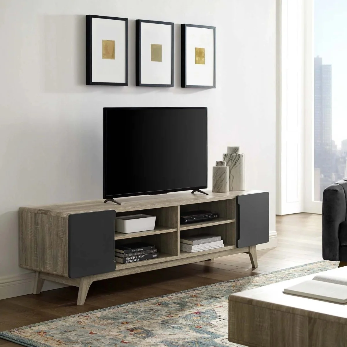 Mid Century Media Console TV Stand 70 Inch - Image 6