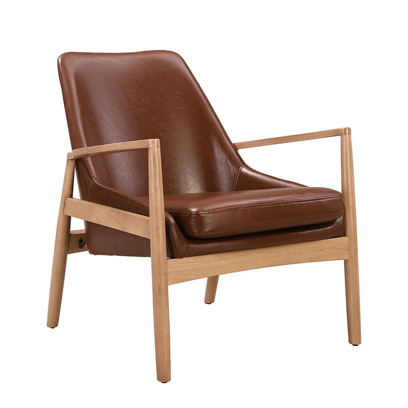 Mid-Century Modern Accent Armchair With High Back - Image 13