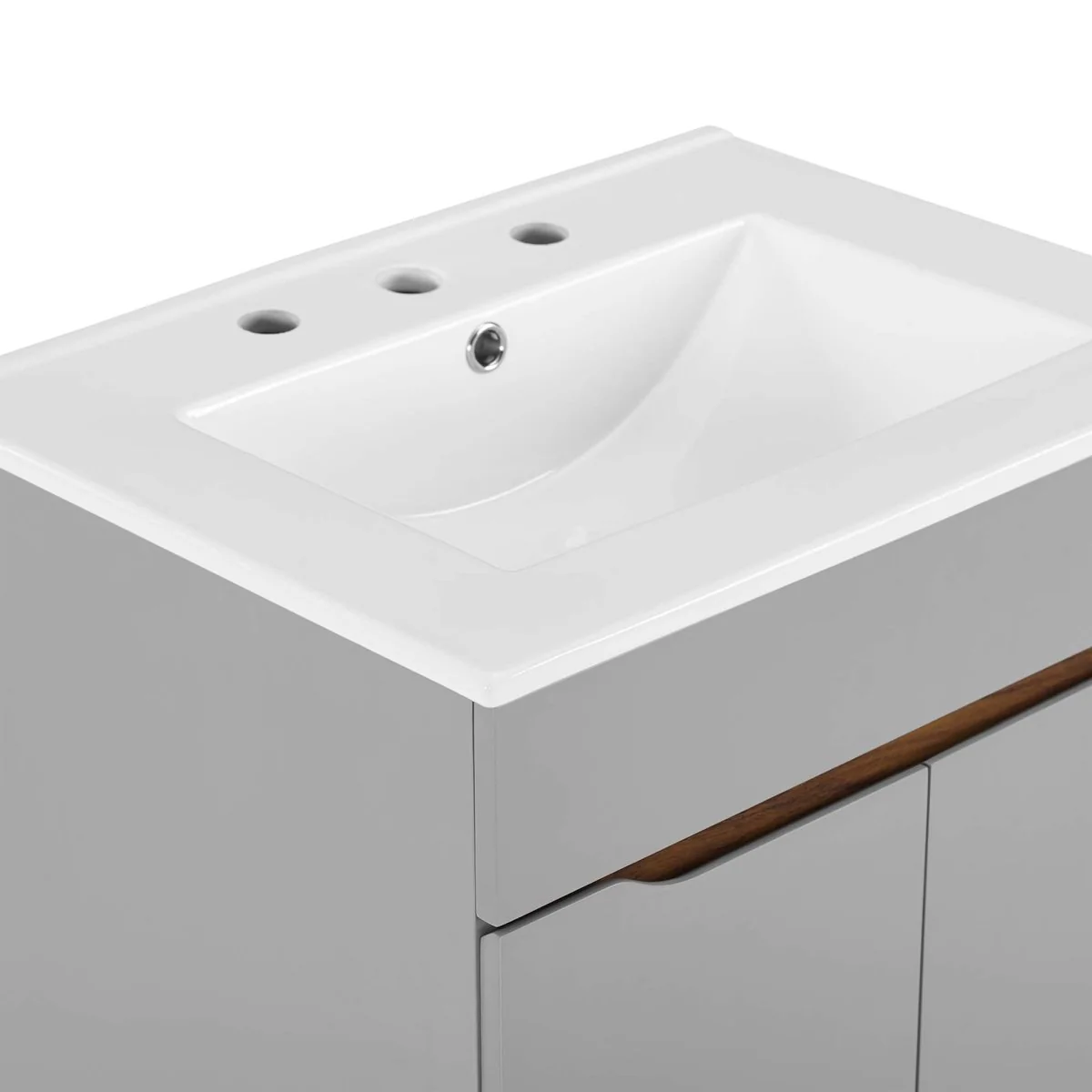 Mid-Century Modern Bathroom Vanity with Sink — Multiple Sizes and Finishes Available - Image 9