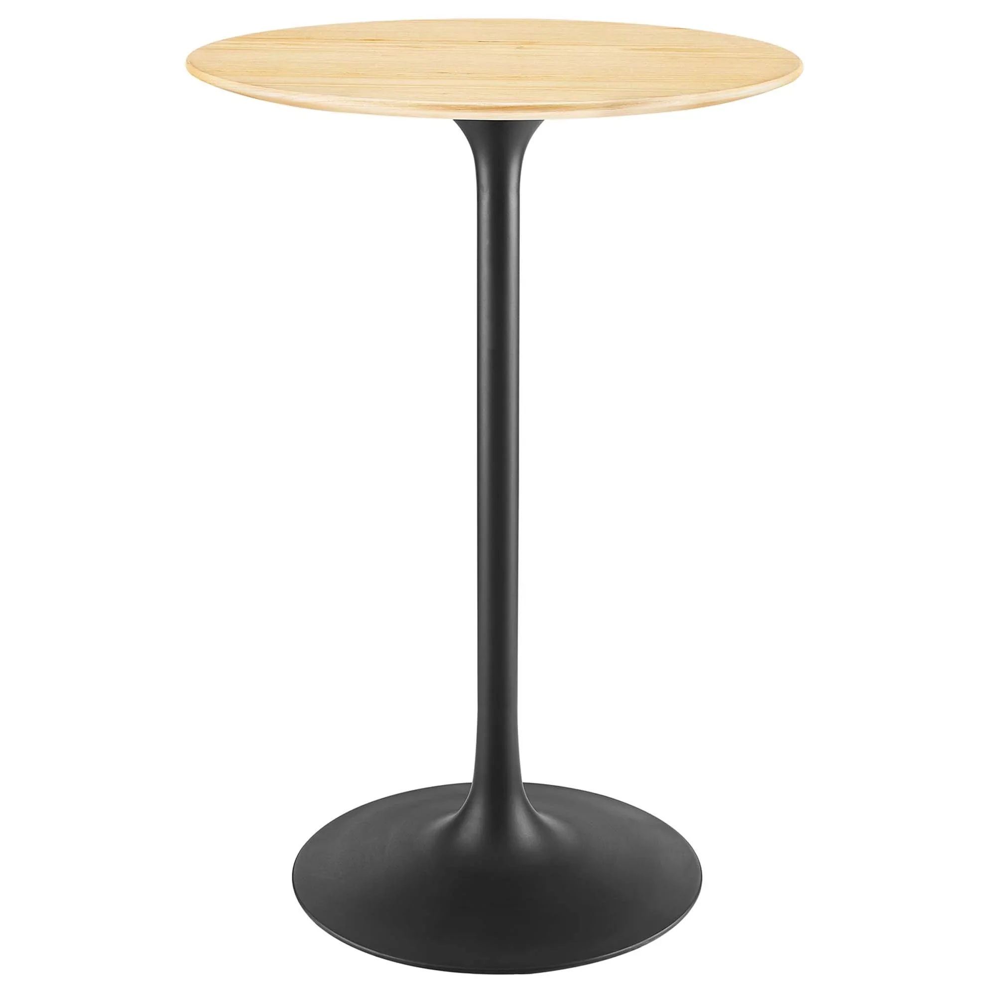Mid-Century Modern Round Pedestal Bar Table – White 28 Inch - Image 24