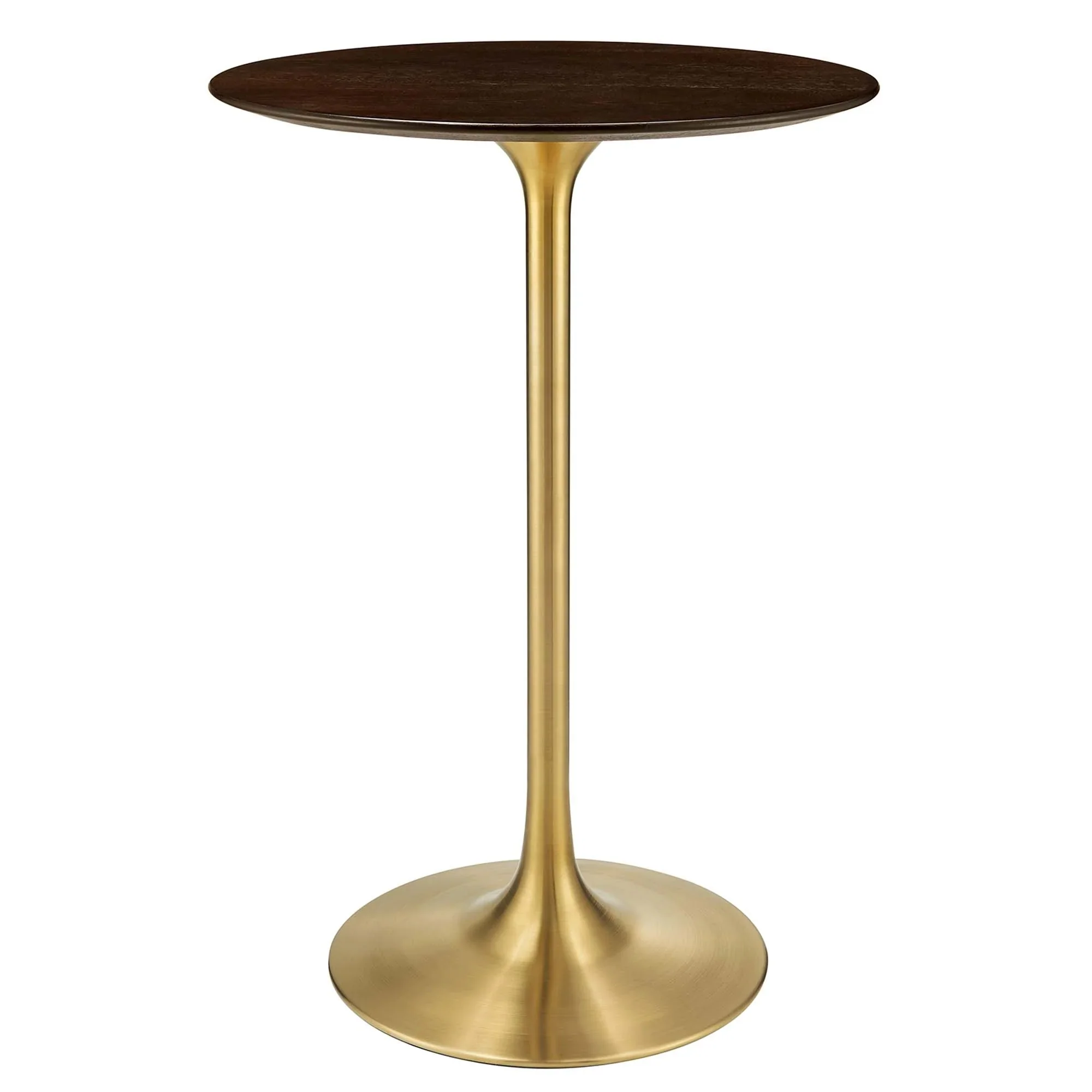 Mid-Century Modern Round Pedestal Bar Table – White 28 Inch - Image 48