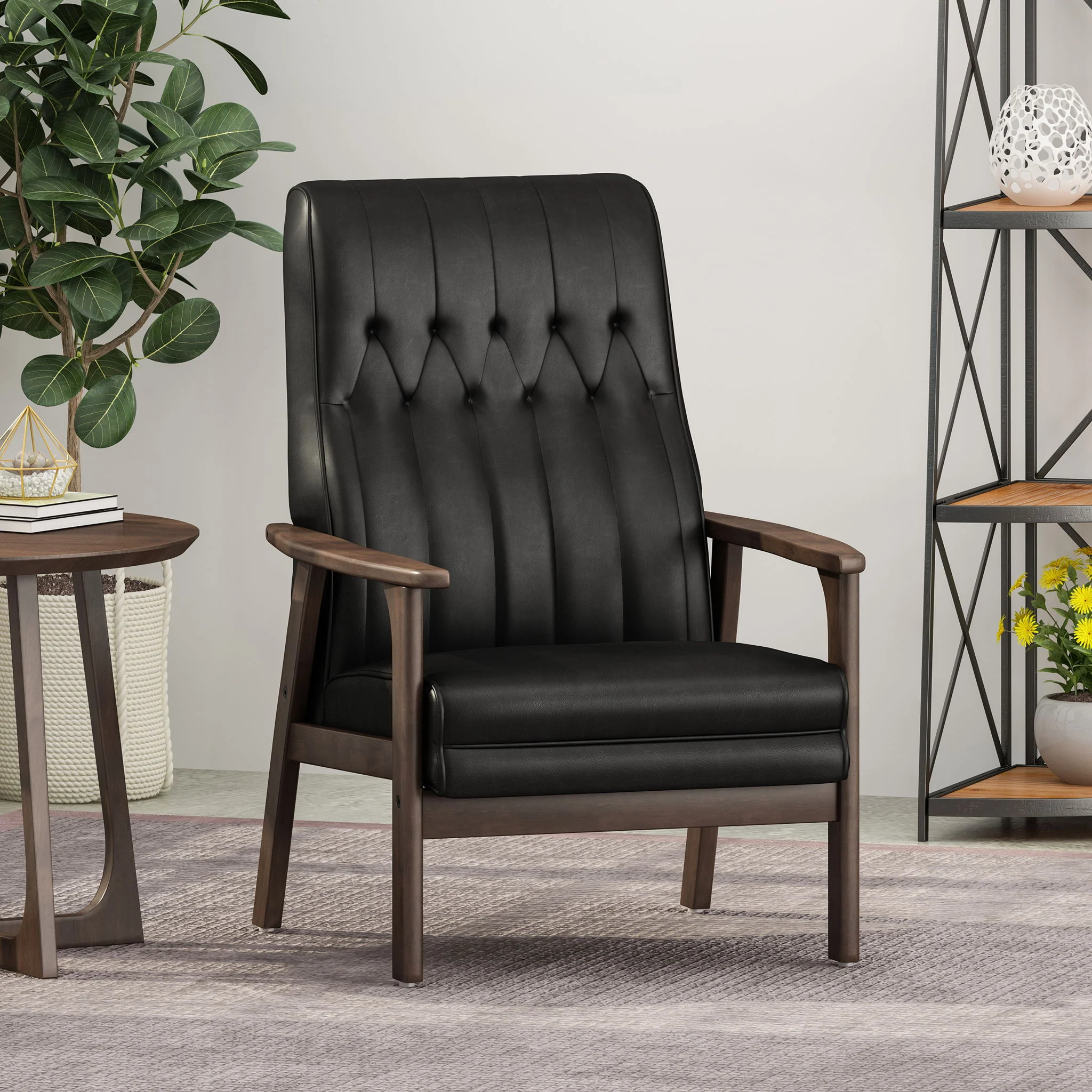 Mid Century Modern Upholstered Accent Chair - Image 7