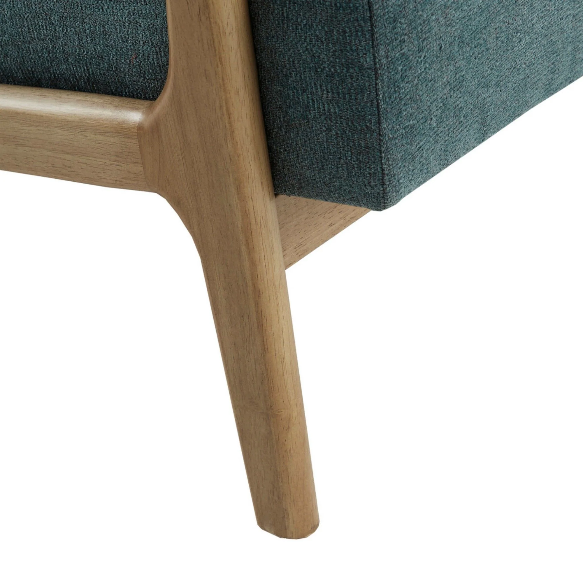 Mid-Century Style Lounge Chair With Upholstered Seat - Image 22
