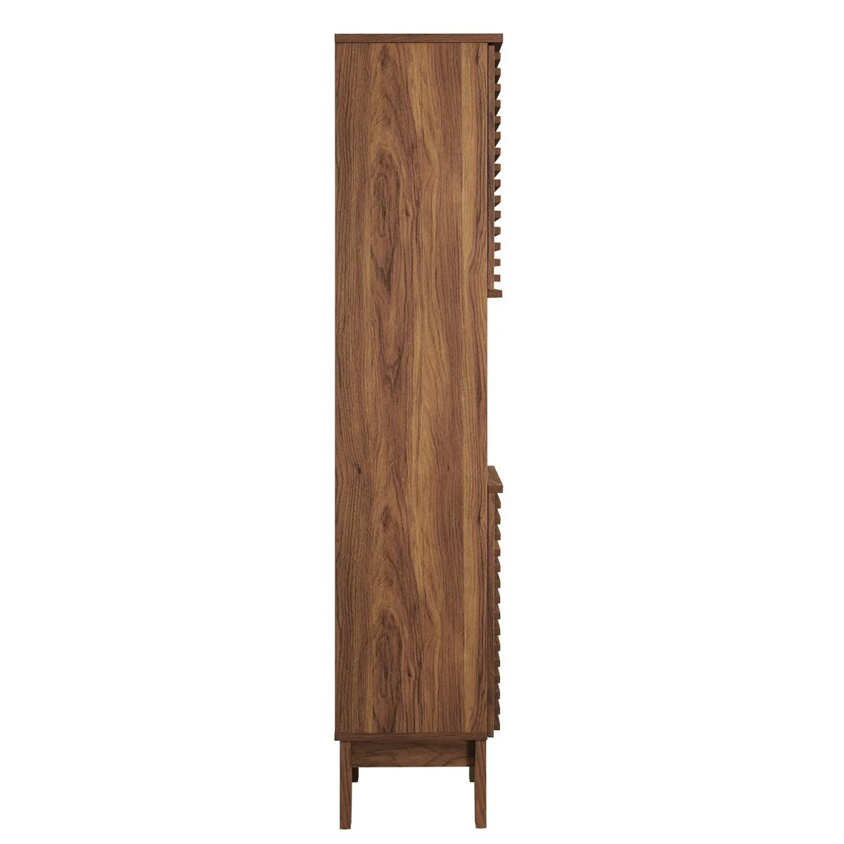 Mid-Century Tall Narrow Bathroom Storage Cabinet with Shelves and Doors - Image 6