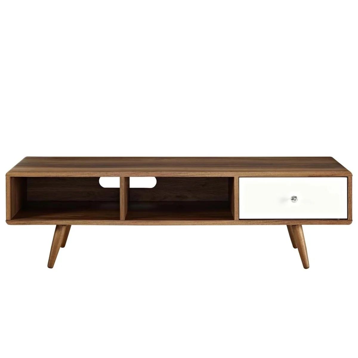 Mid Century TV Stand with Drawer 55 Inch - Image 3