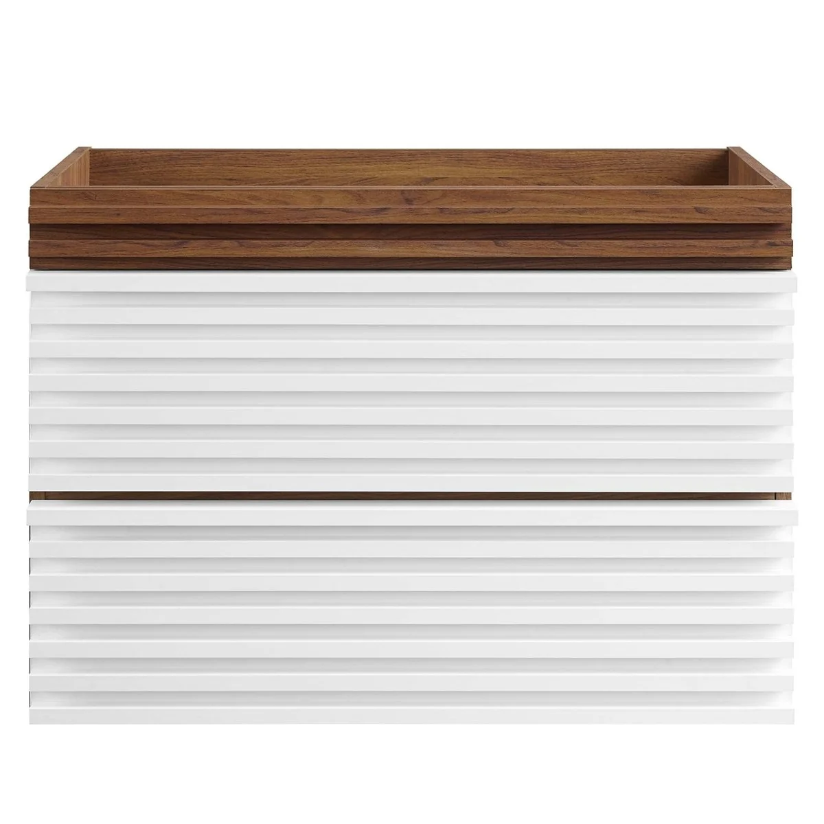 Mid-Century Wall-Mount Bathroom Vanity Cabinet — Available in Multiple Sizes and Finishes - Image 136