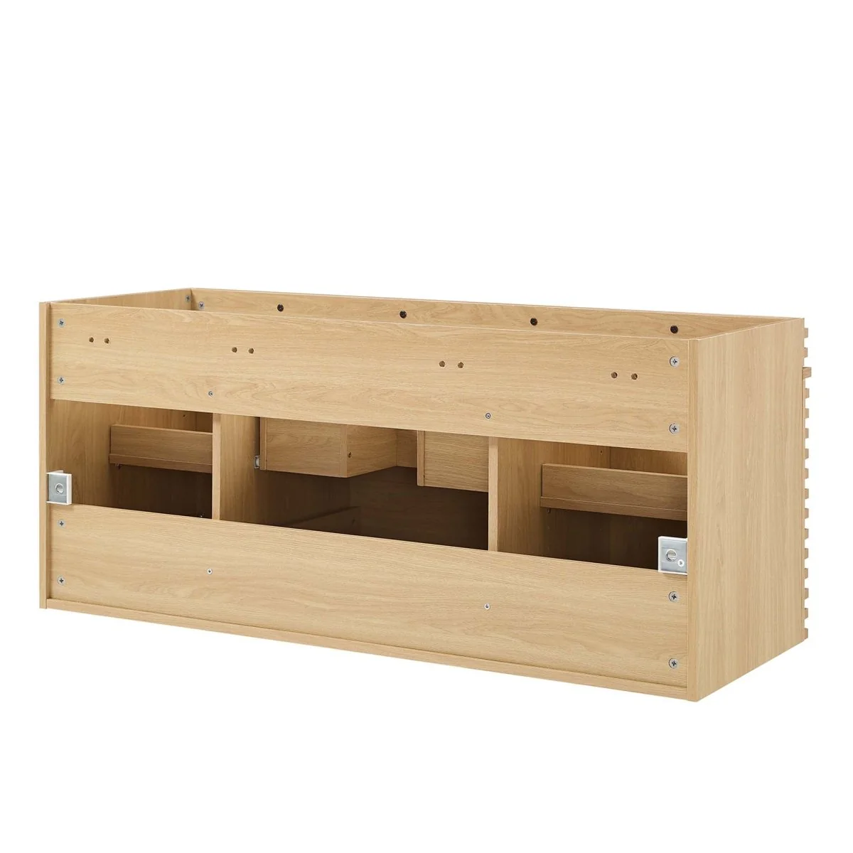 Mid-Century Wall-Mount Bathroom Vanity Cabinet, Floating Modern Vanity with Storage - Image 24