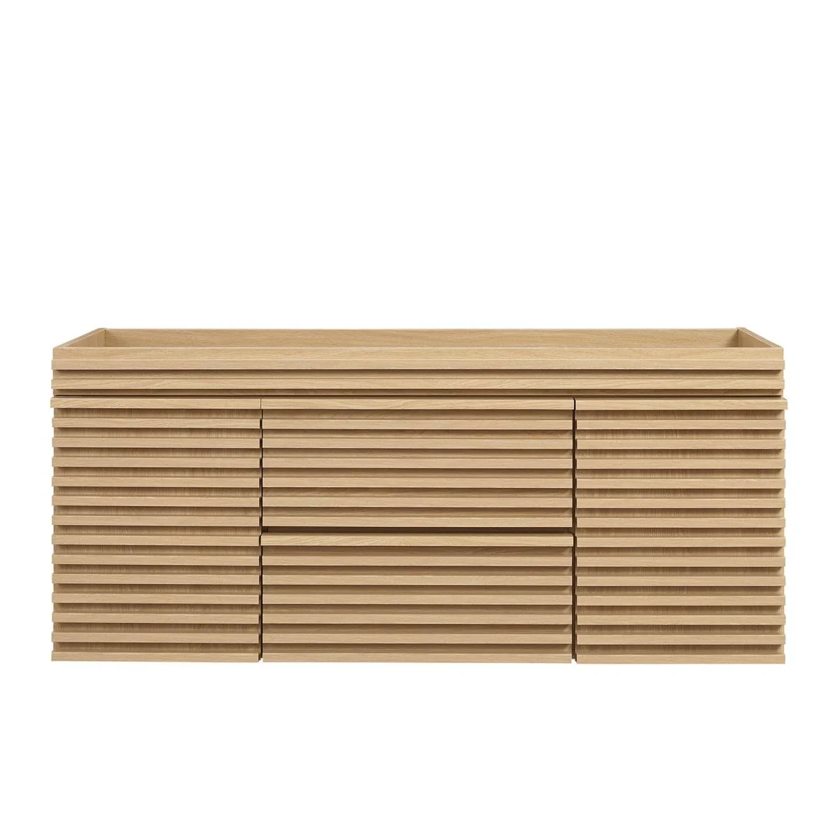 Mid-Century Wall-Mount Bathroom Vanity Cabinet, Floating Modern Vanity with Storage - Image 26