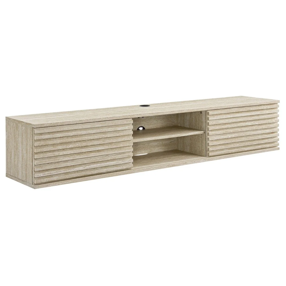 Mid Century Wall Mount Media Console TV Stand 70 Inch