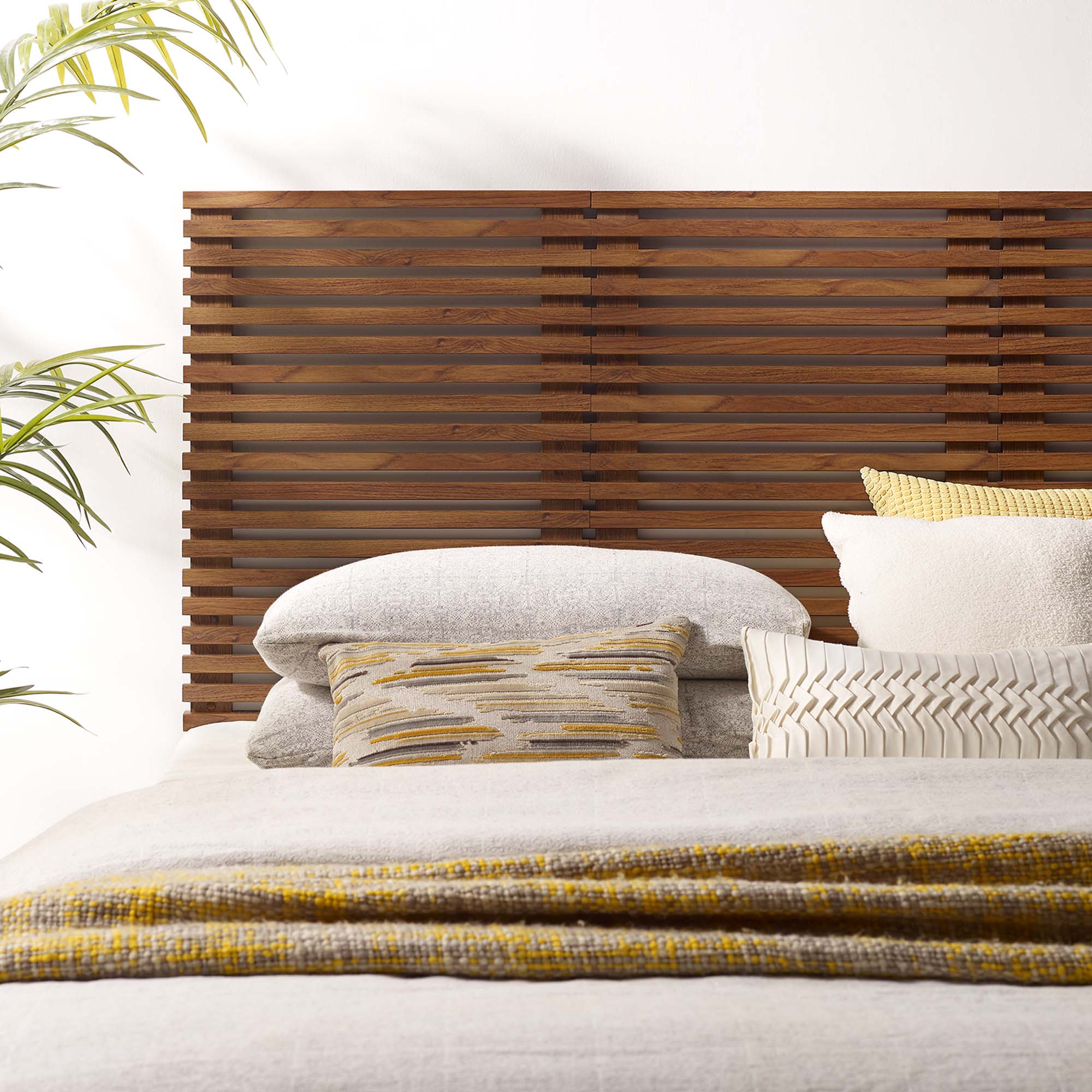 Mid-Century Wall-Mount Wood Headboard - Image 22