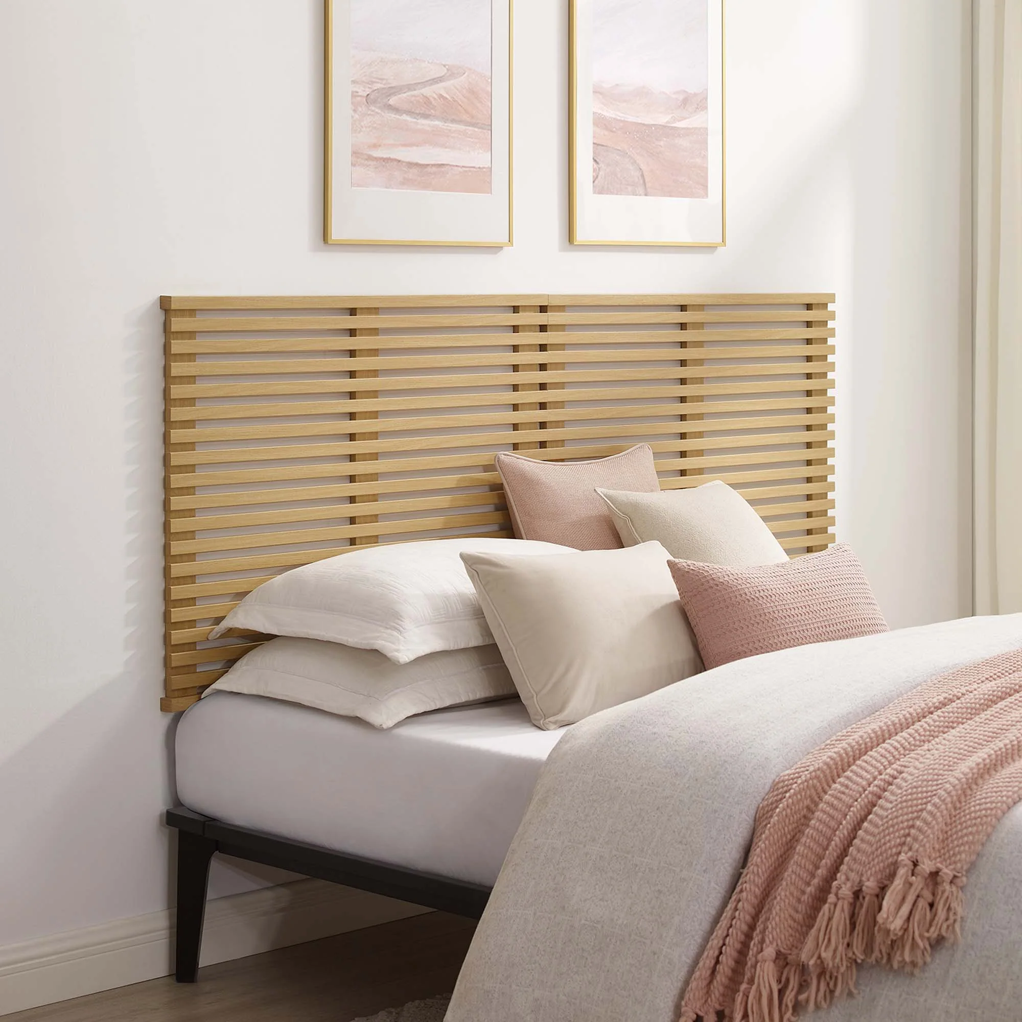Mid-Century Wall-Mount Wood Headboard - Image 36