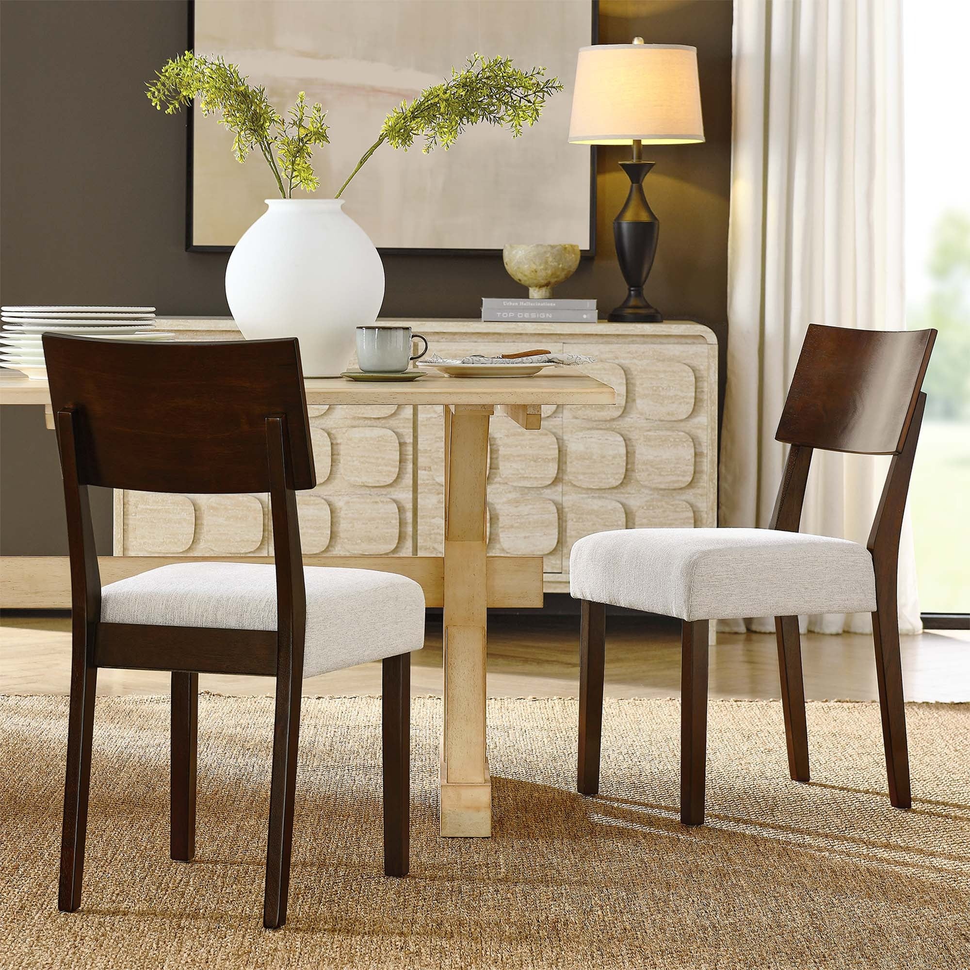 Mid-Century Wood Dining Side Chairs Set of 2 - Image 20