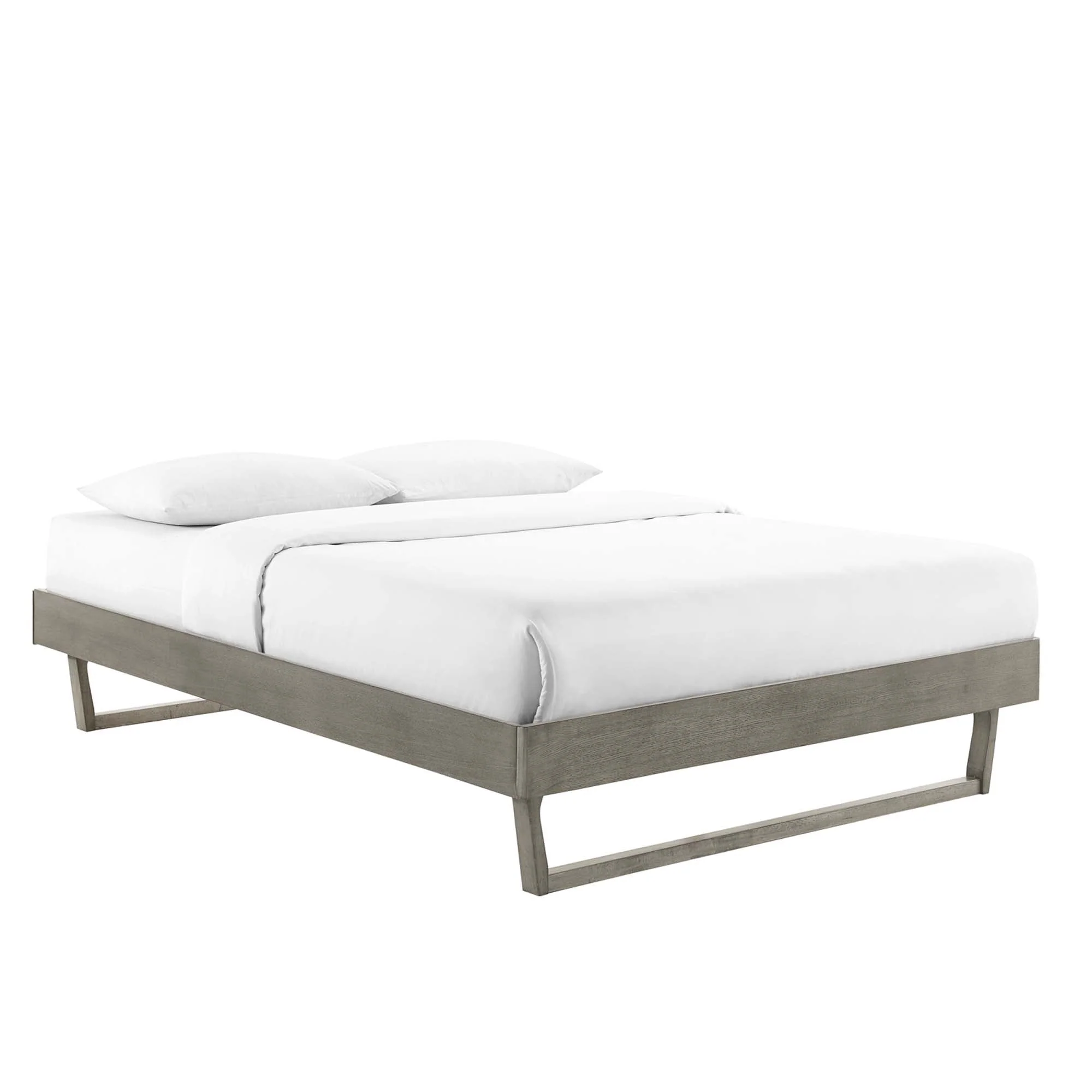 Mid-Century Wood Platform Bed Frame - Image 16