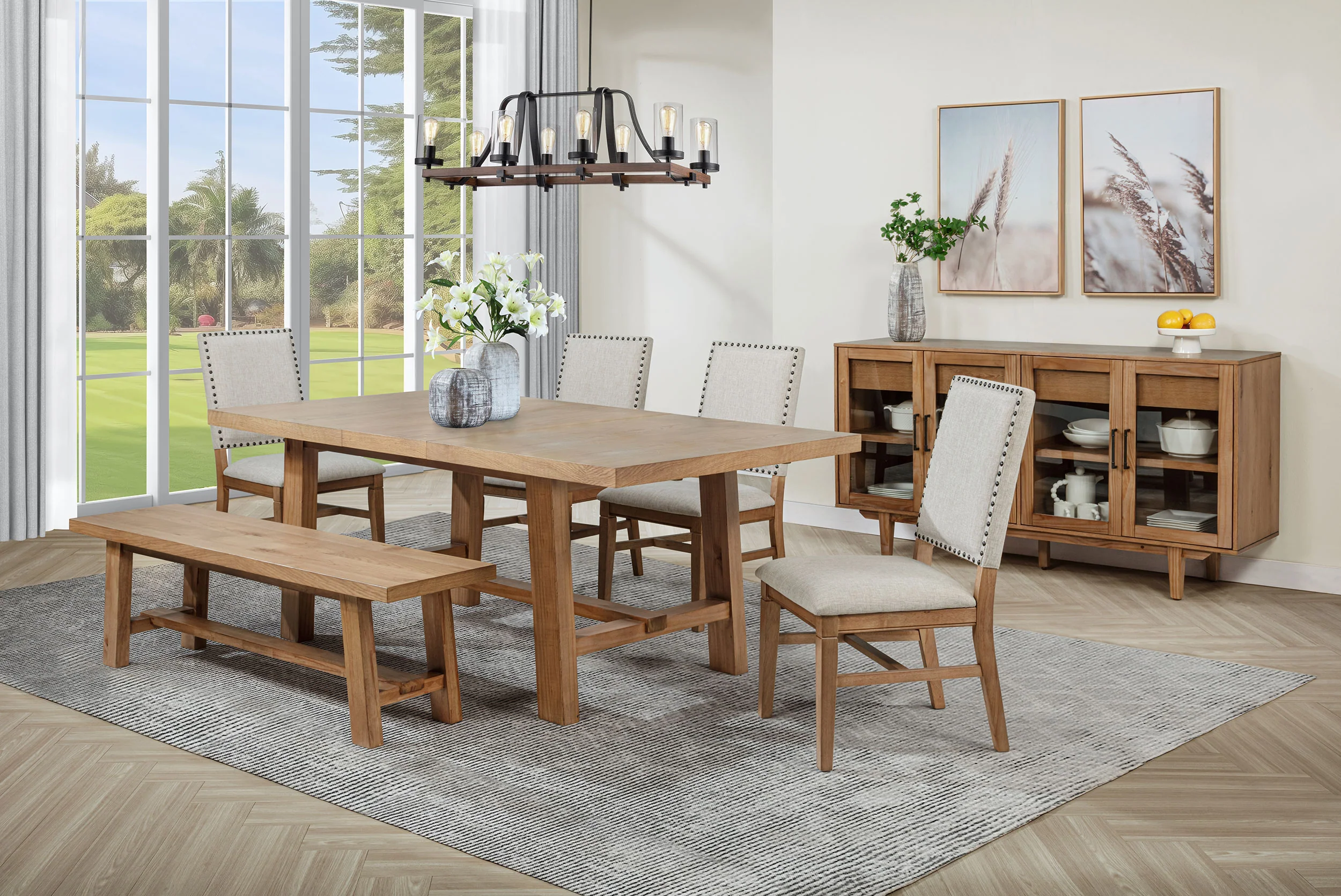 Middleton Upholstered Dining Side Chair, Beige (Set of 2) - Image 16