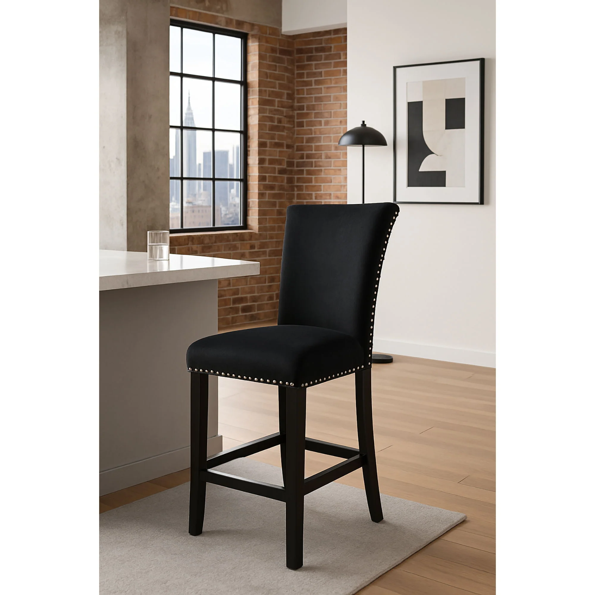 Mikha - Bar Stools (Set of 2) - Black - Image 3