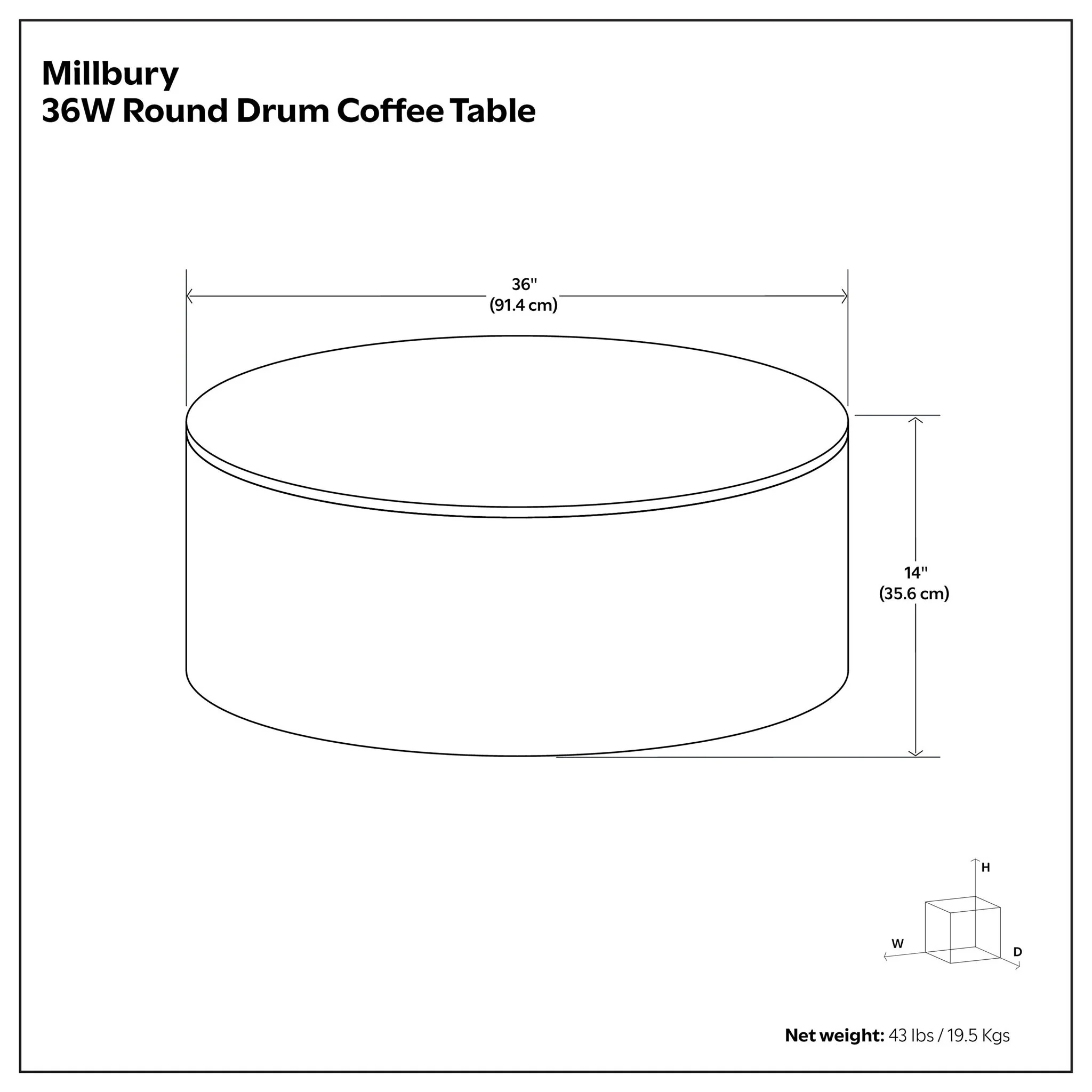 Millbury - Drum Coffee Table - Image 26