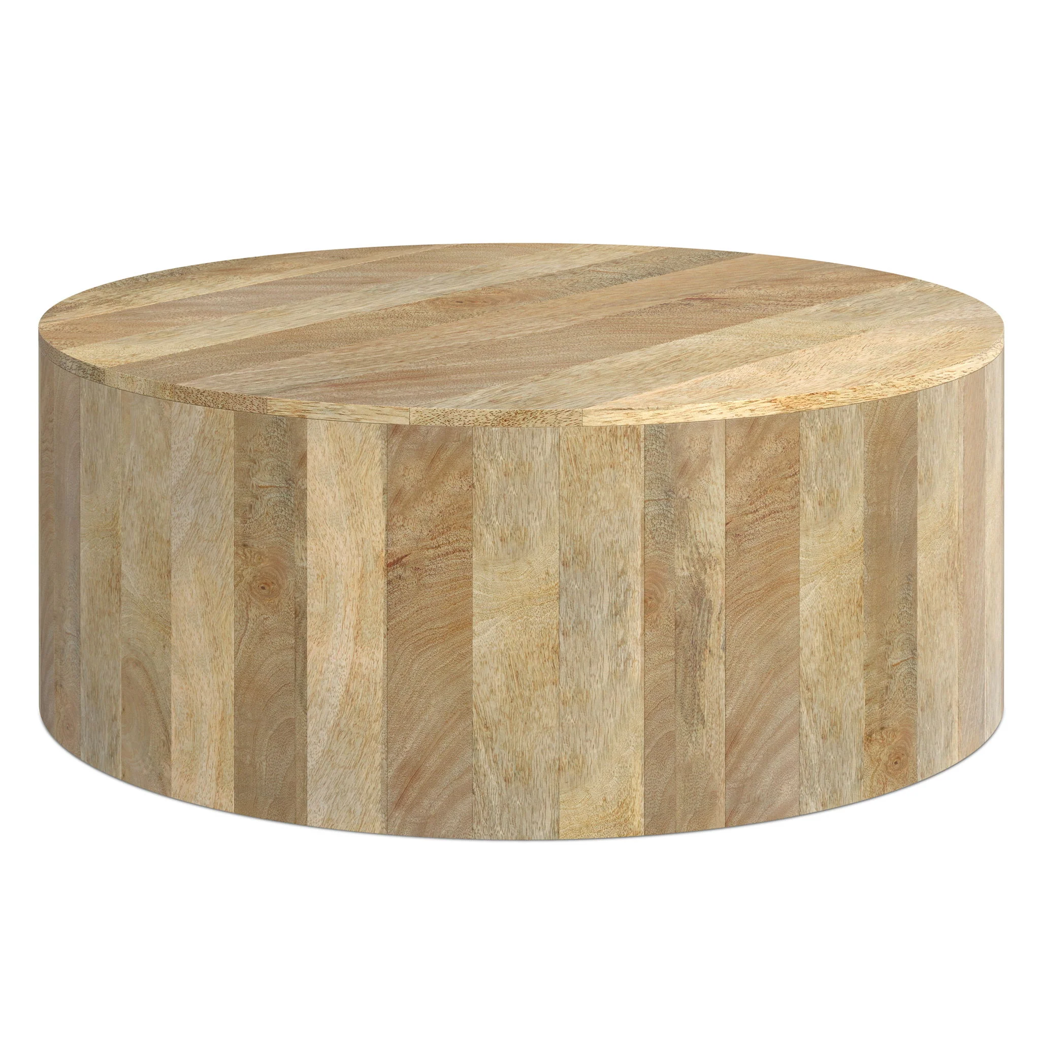 Millbury - Drum Coffee Table - Natural - Image 4