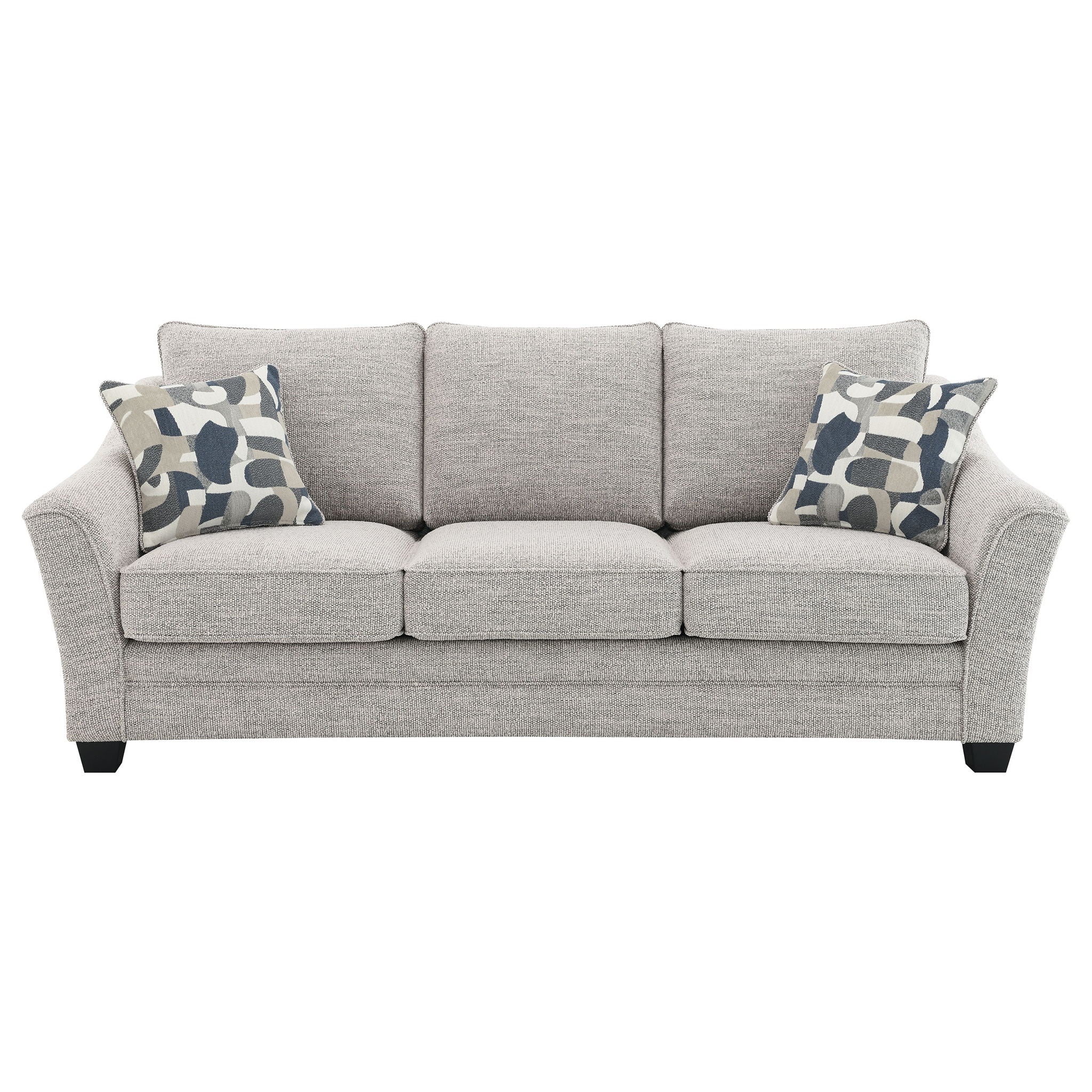 Mingle ] Upholstered Sofa - Light Gray - Image 4