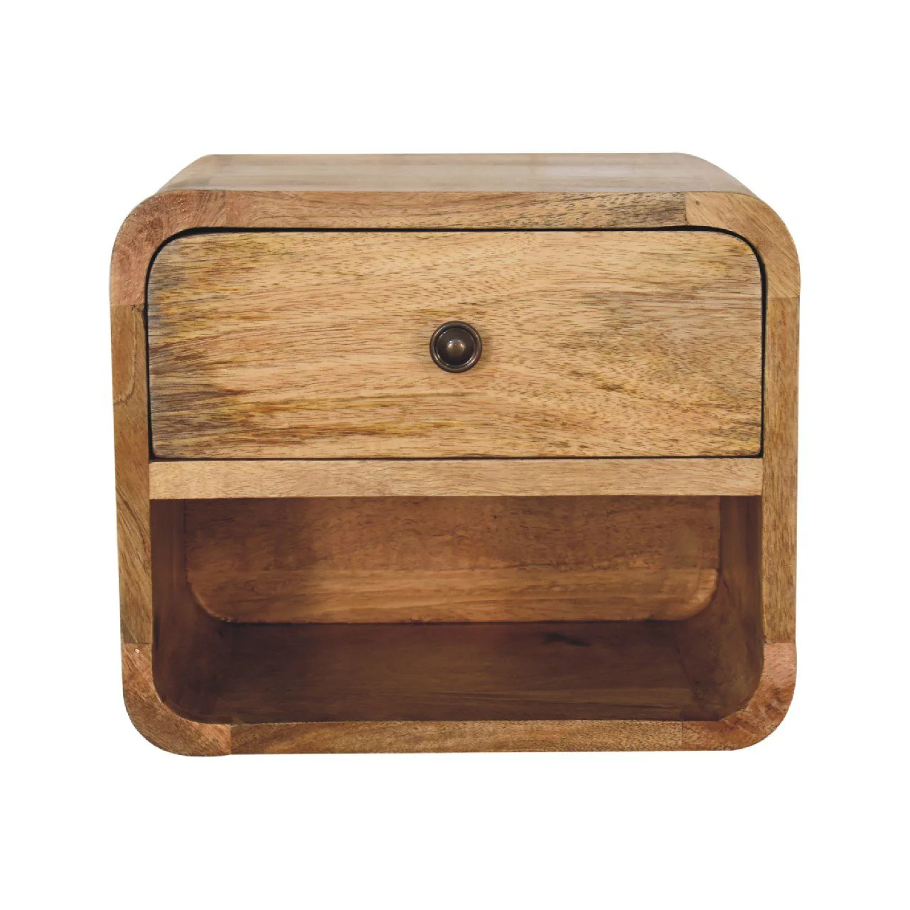 Mini Floating Open Bedside - Oak - Image 2