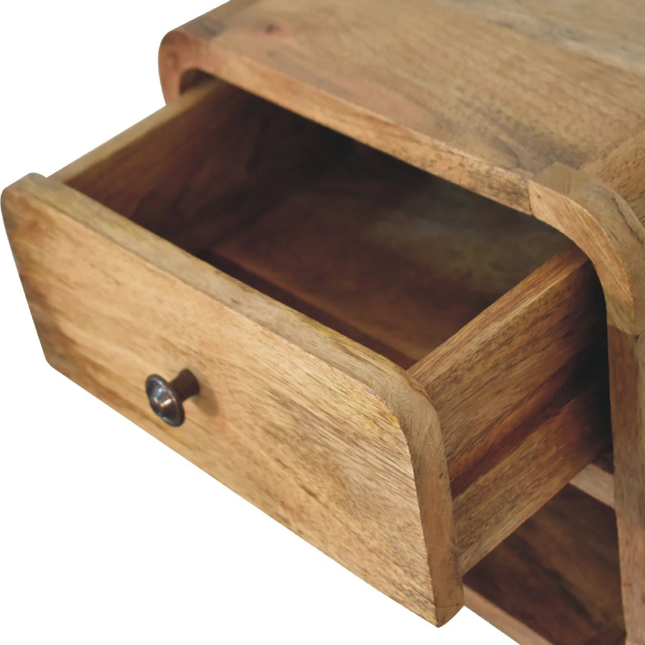 Mini Floating Open Bedside - Oak - Image 5