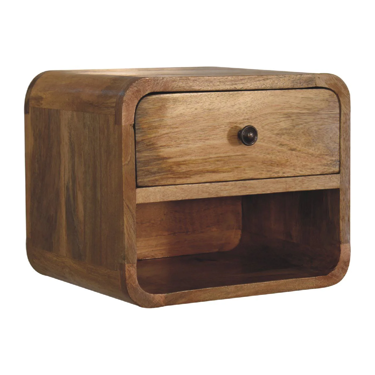 Mini Floating Open Bedside - Oak - Image 7
