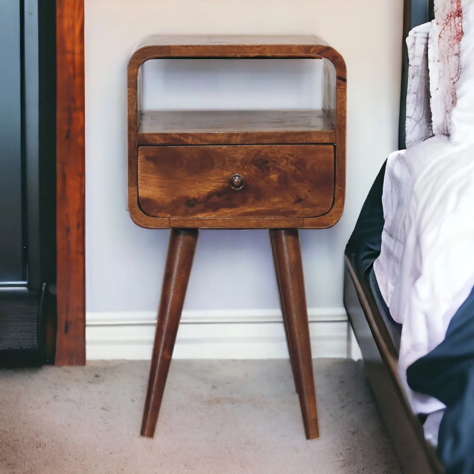 Mini Open Bedside Nightstand - Image 7