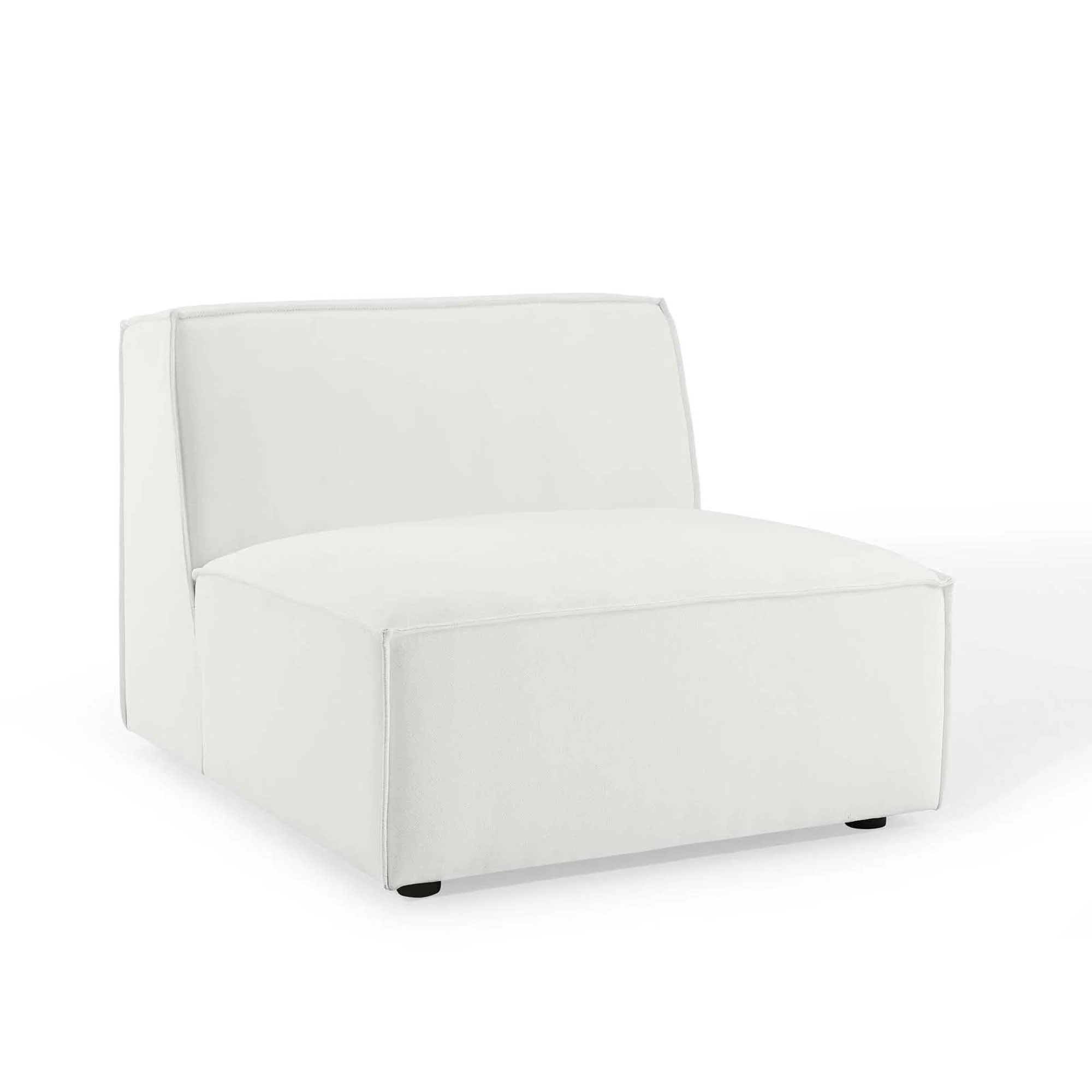 Minimalist 4-Piece Upholstered Fabric Sectional Sofa – 123 Inch - Image 13