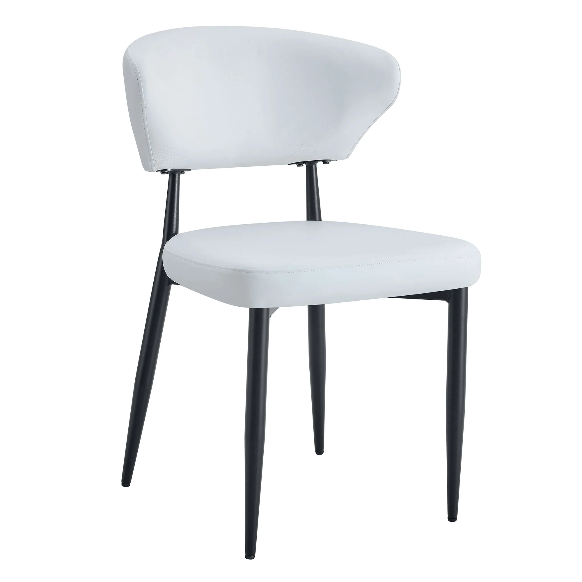 Minimalist Ergonomic Dining Chair With Curved Backres (Set of 4) - Image 2