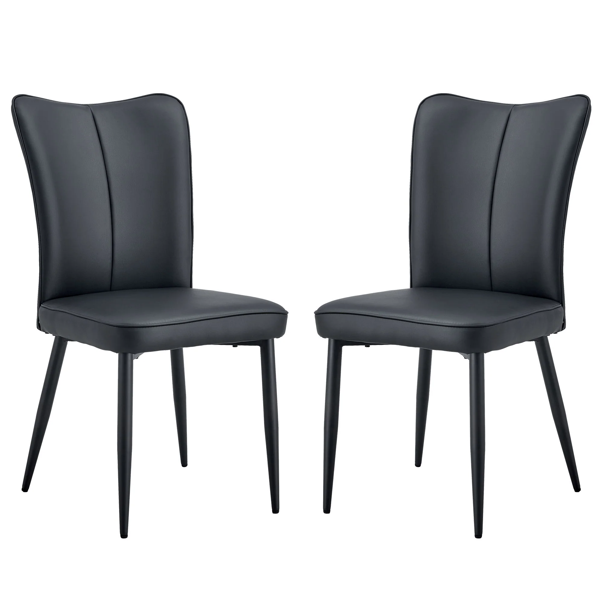 Minimalist Style Minimalist Dining Chairs With Metal Legs - Image 2