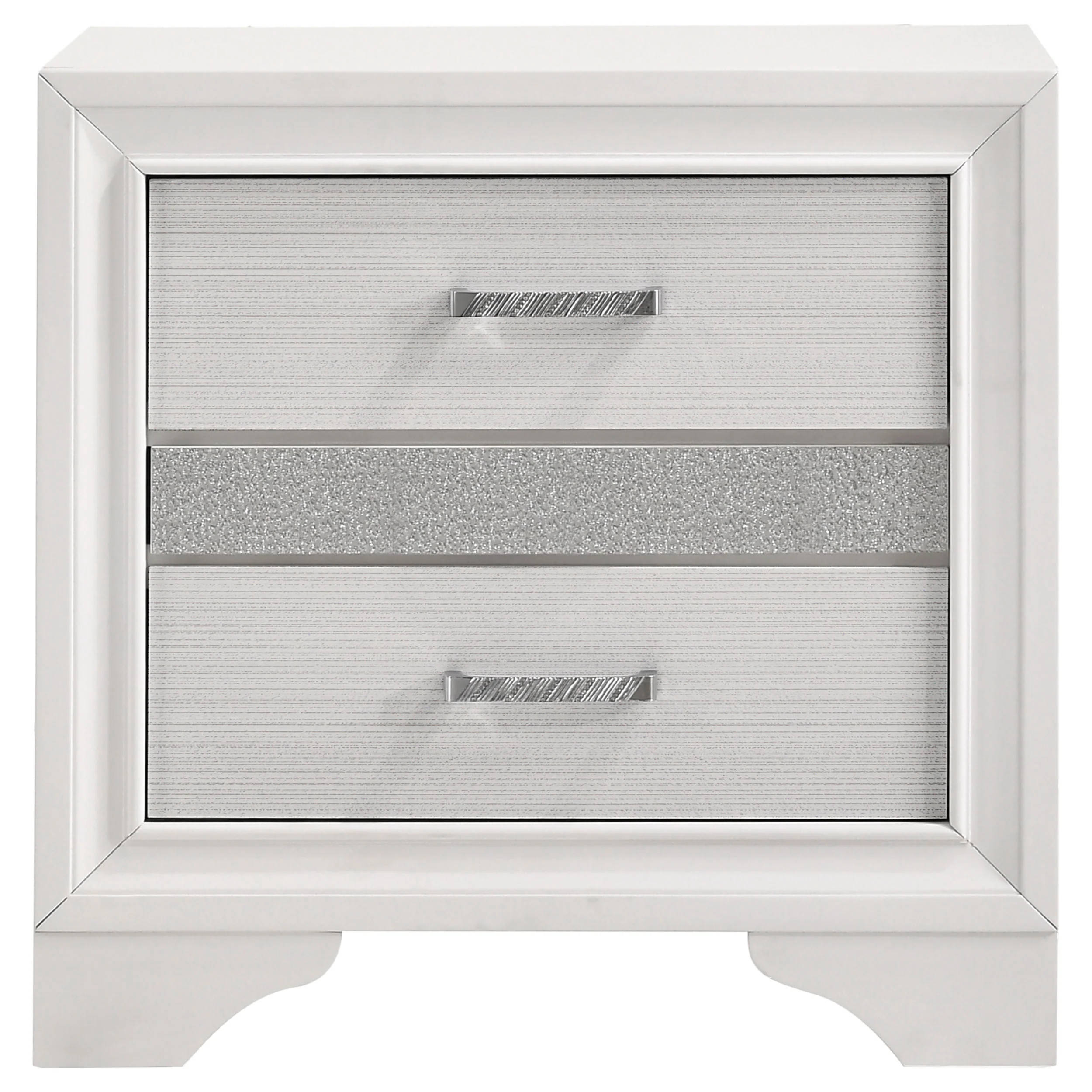 Miranda 3-Drawer Nightstand, White - Image 4