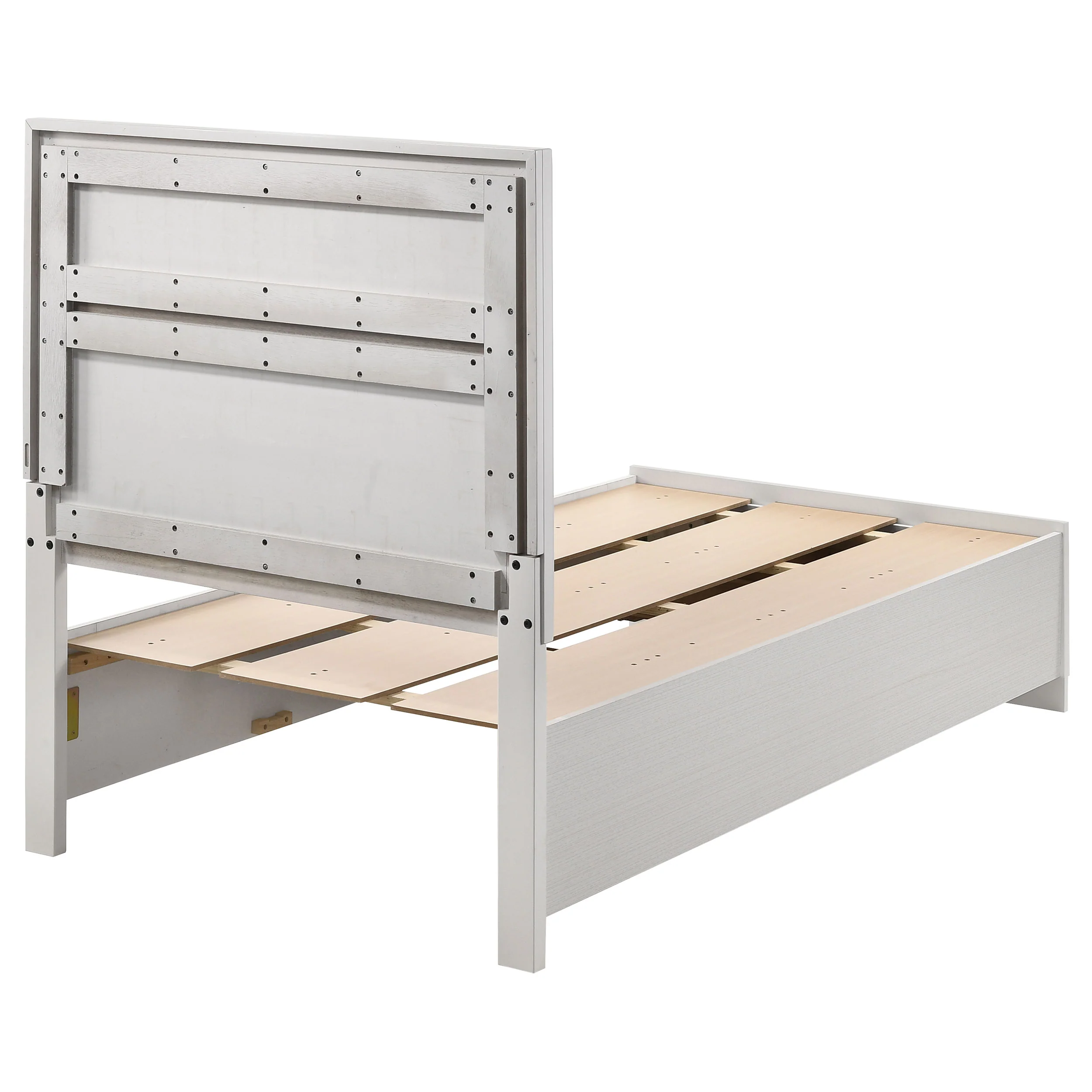 Miranda 51-inch White Twin Storage Panel Bed - Image 7