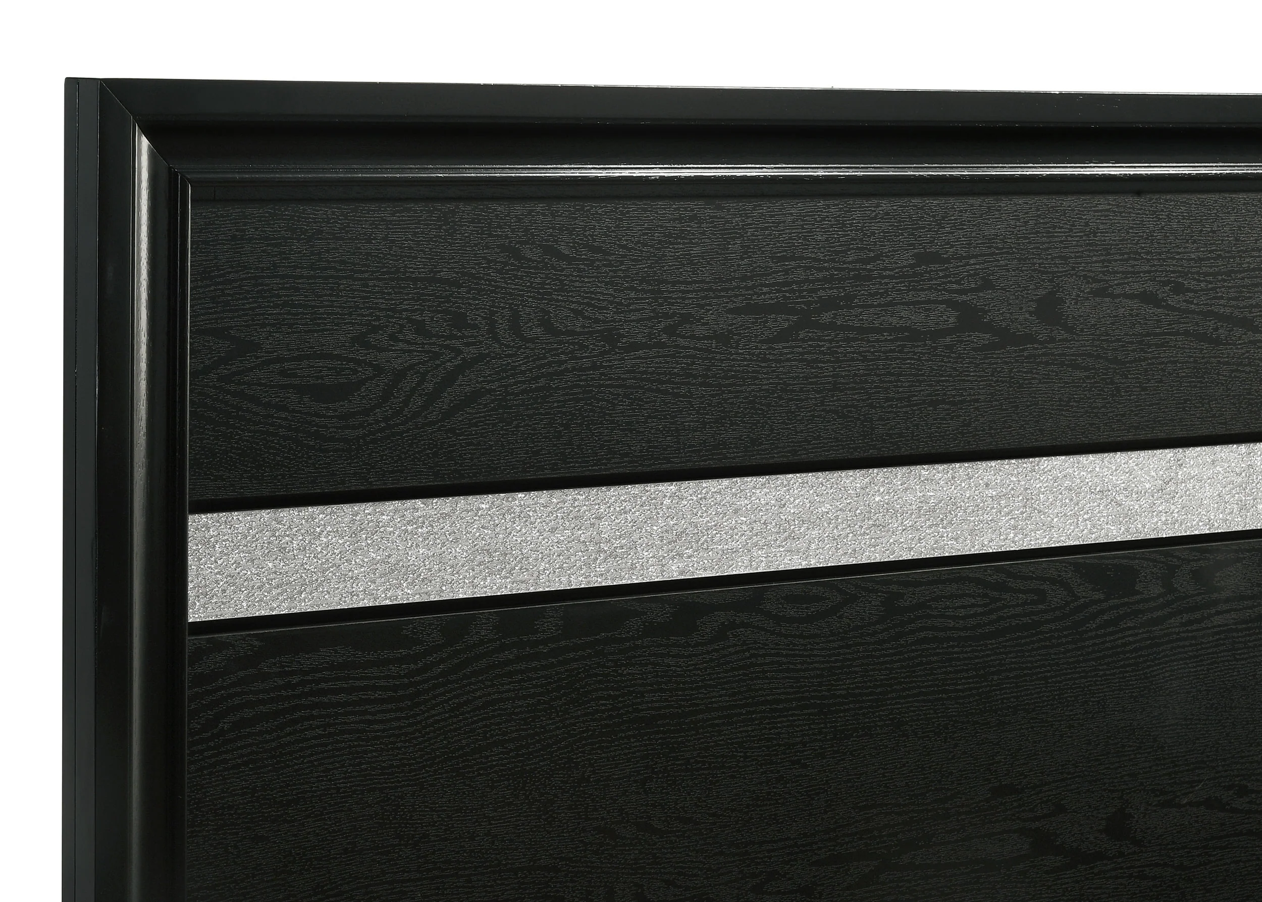 Miranda 51-Inch Wood Eastern King Storage Panel Bed, Black - Image 10