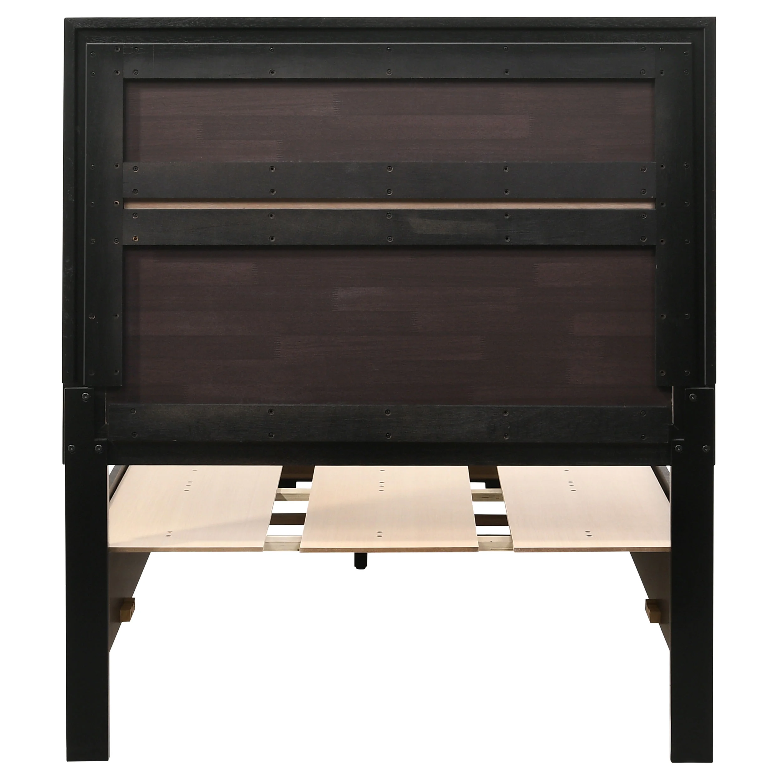 Miranda 51-Inch Black Twin Storage Panel Bed - Image 9
