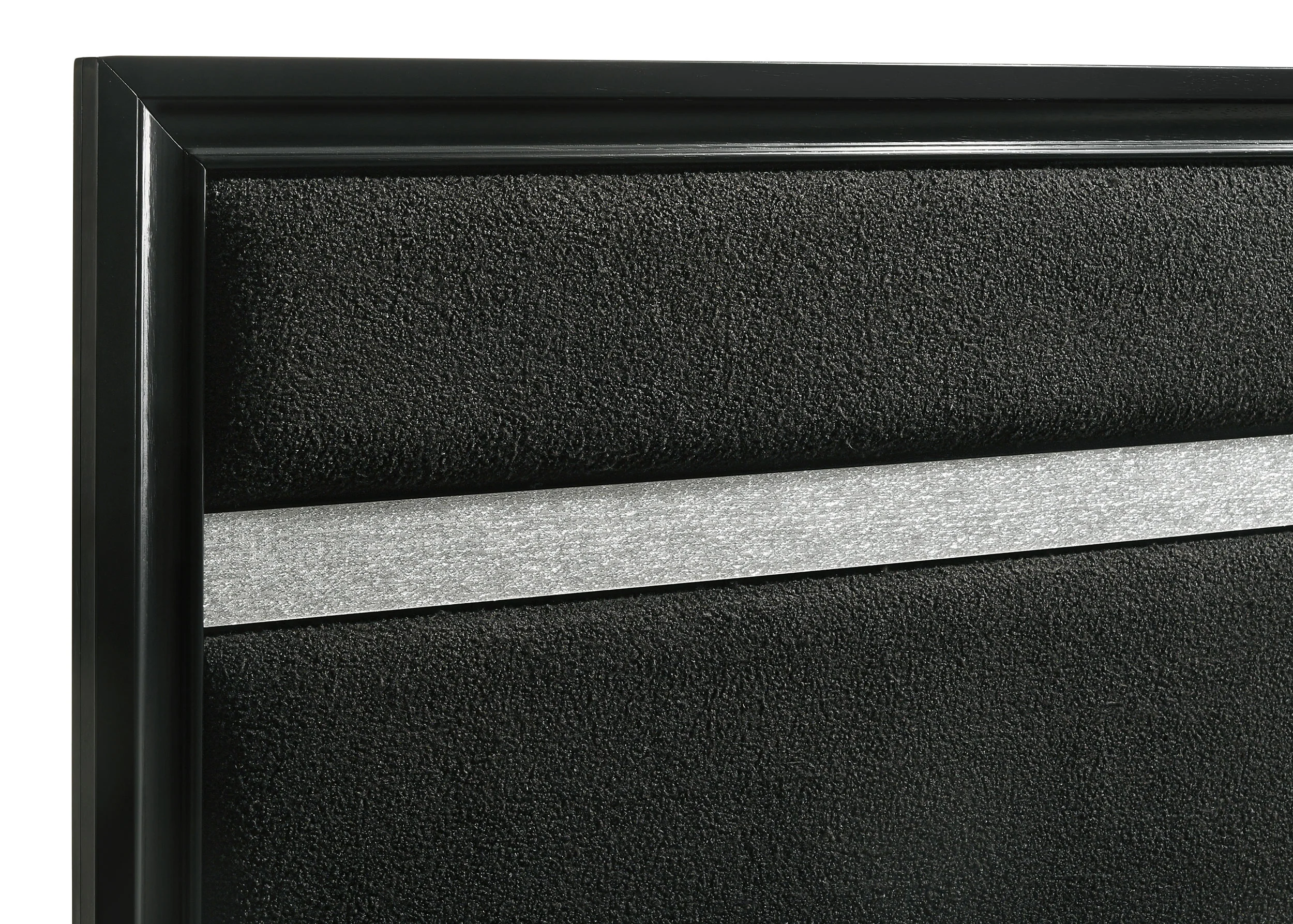 Miranda 54-inch California King Panel Bed, Black - Image 2
