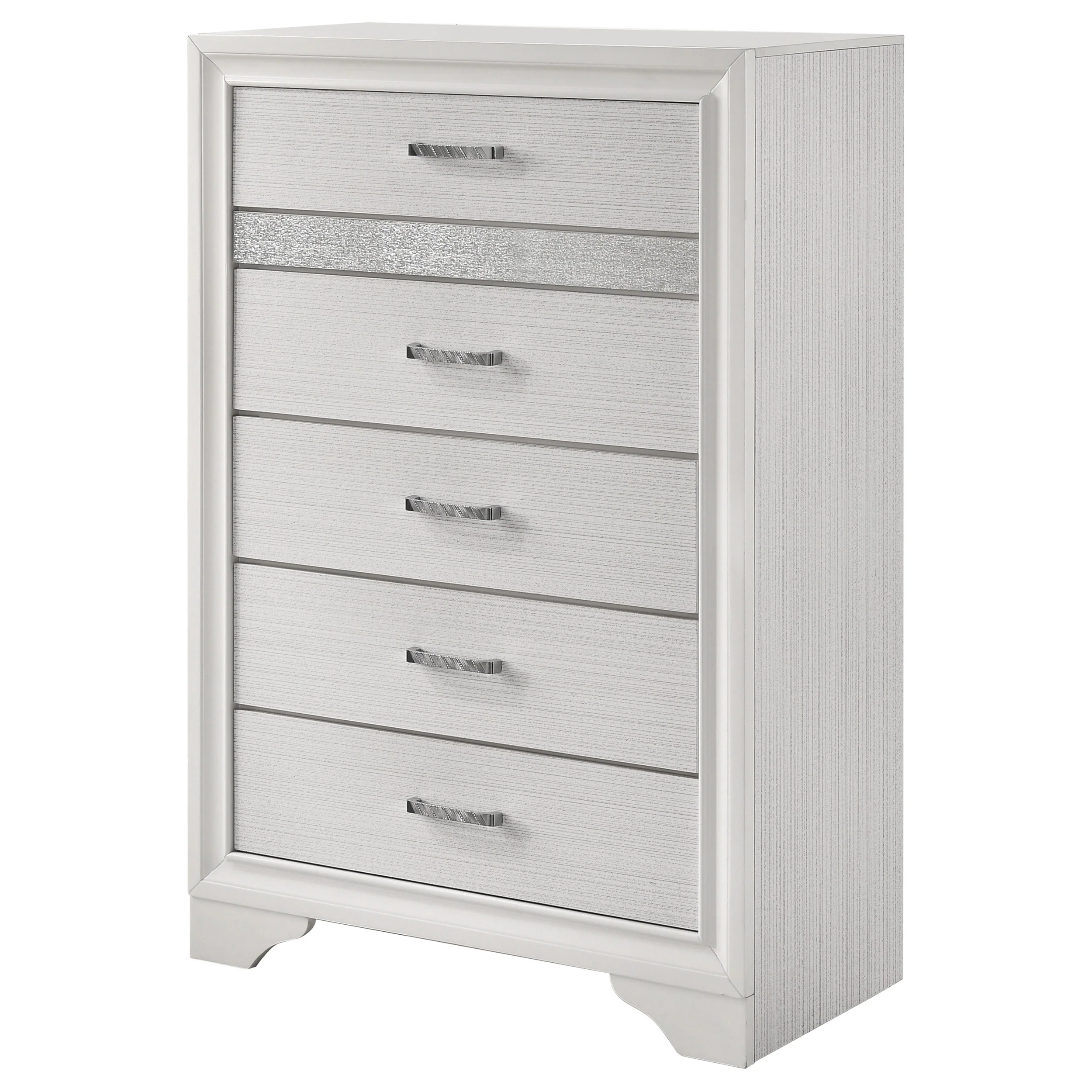 Miranda 6-Drawer Bedroom Chest in White - Image 4