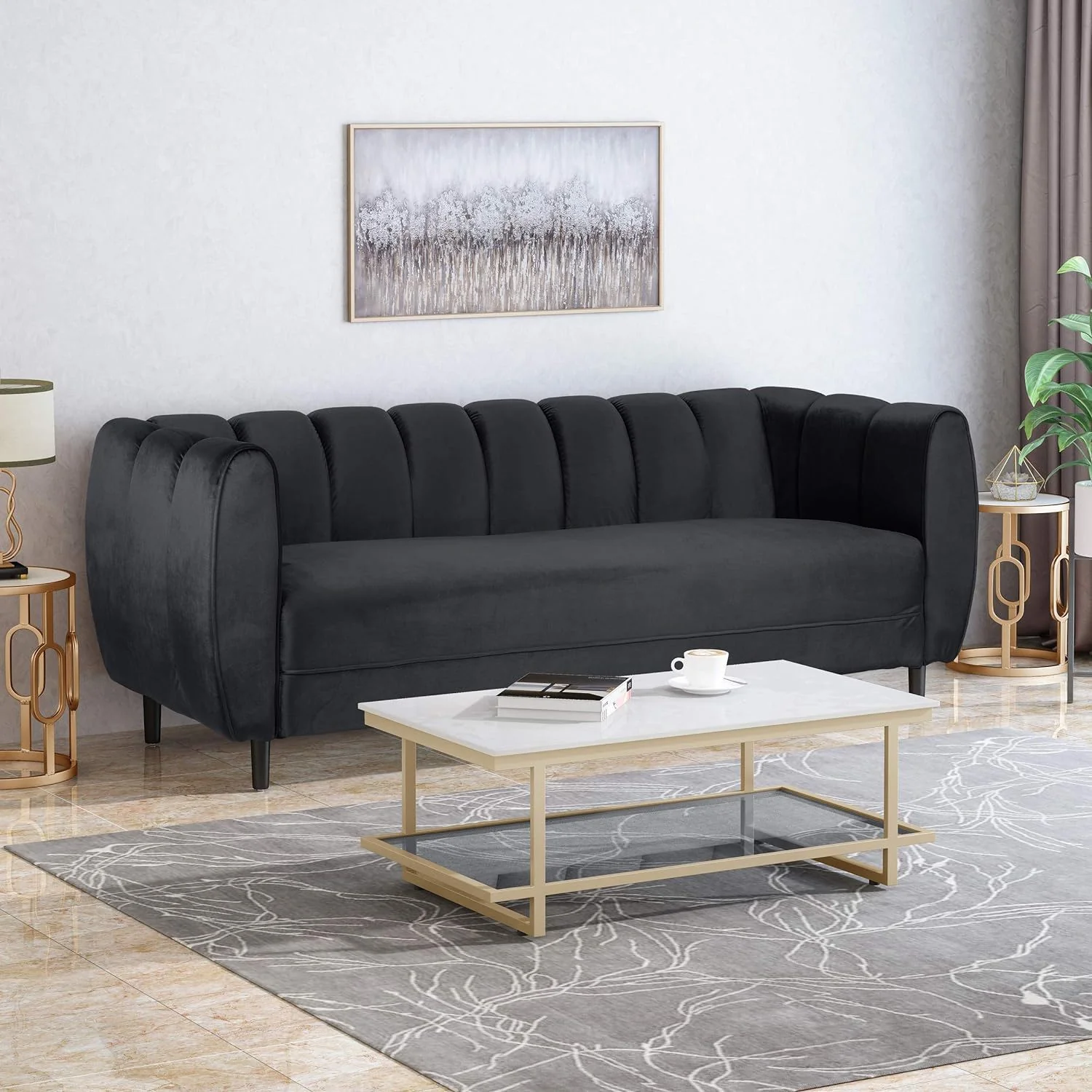 Miranda - Modern Glam 3 Seater Sofa - Image 23