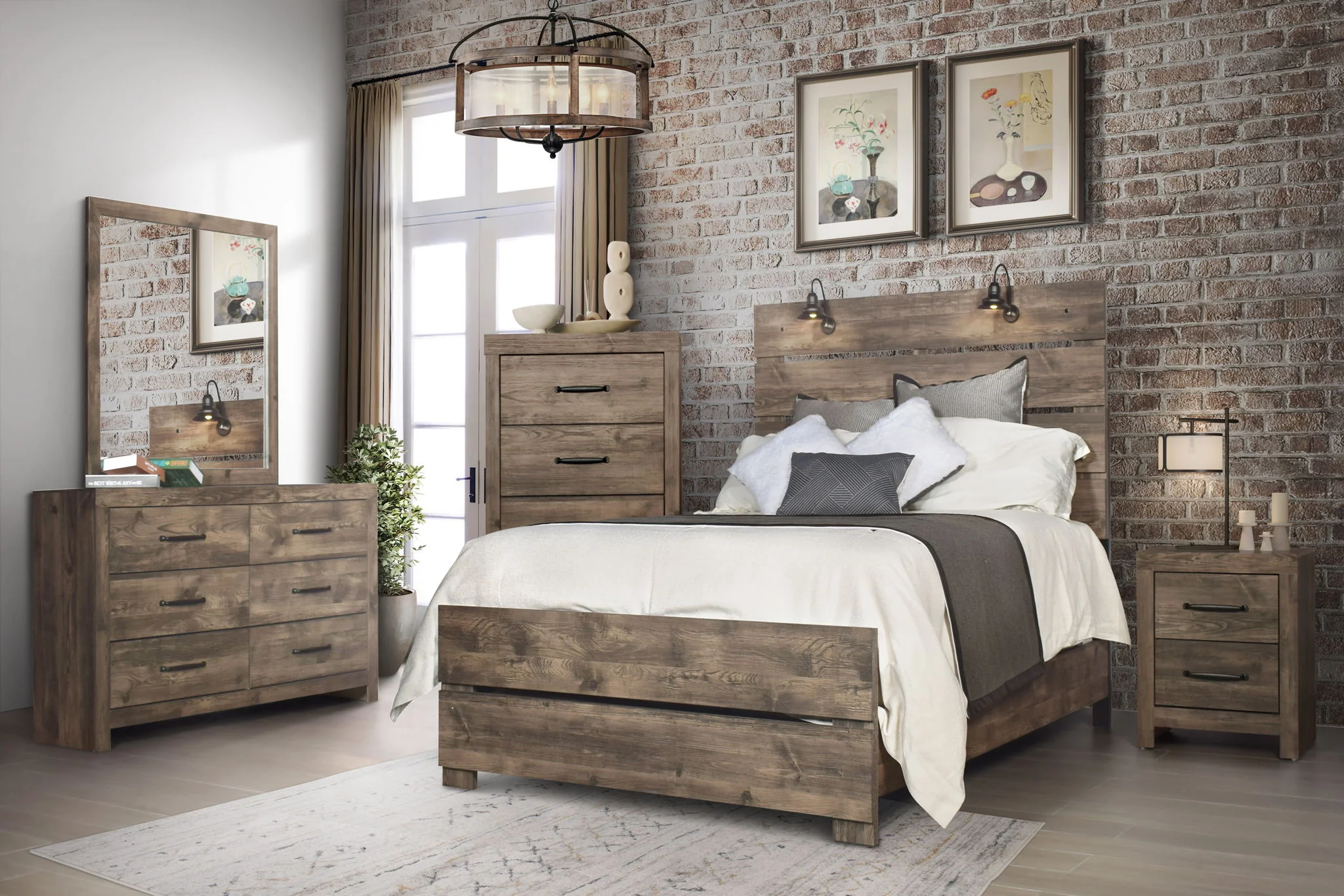Misty Lodge - Nightstand - Greige - Image 3