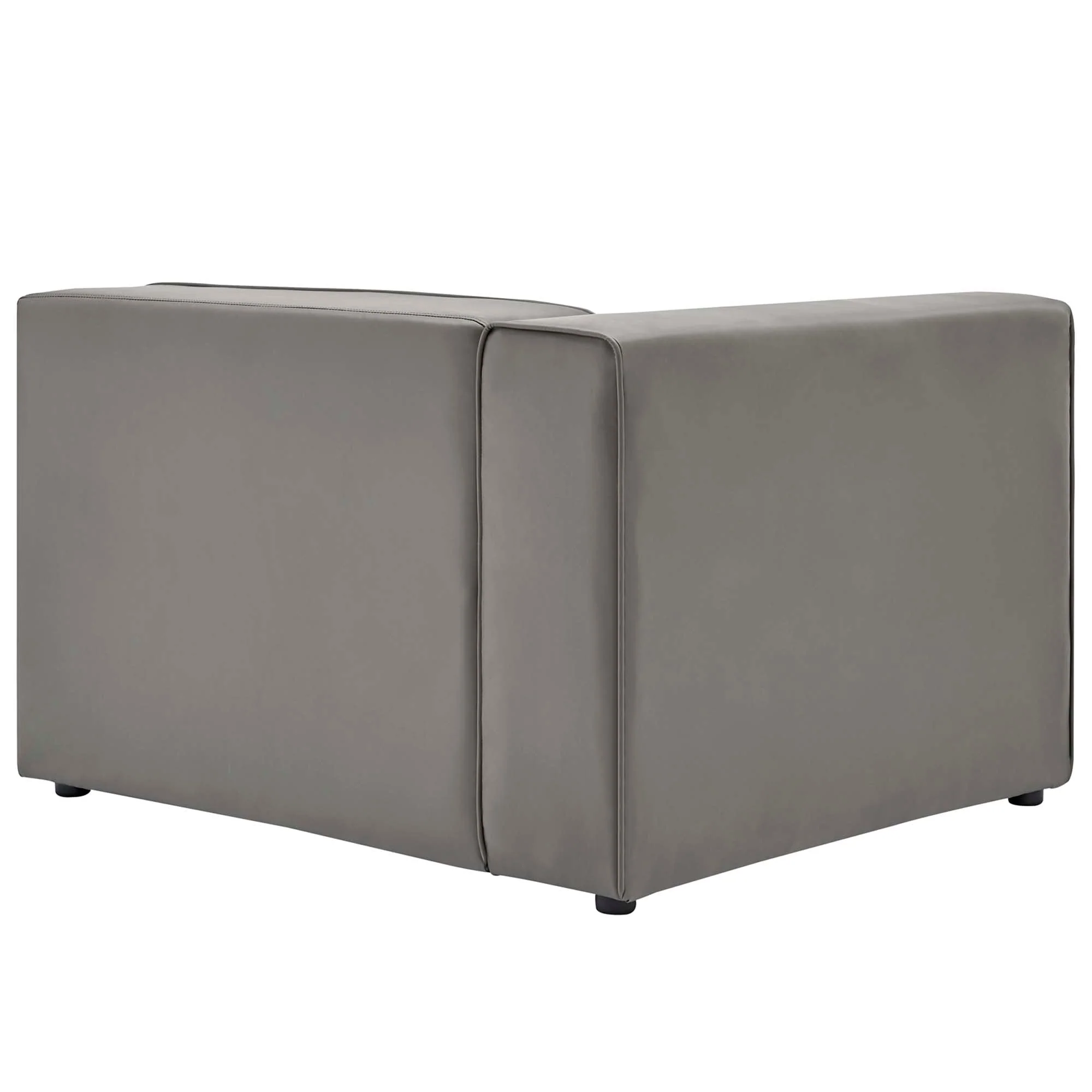Modern 2-Piece Vegan Leather Sectional Loveseat – 74 Inch - Image 4