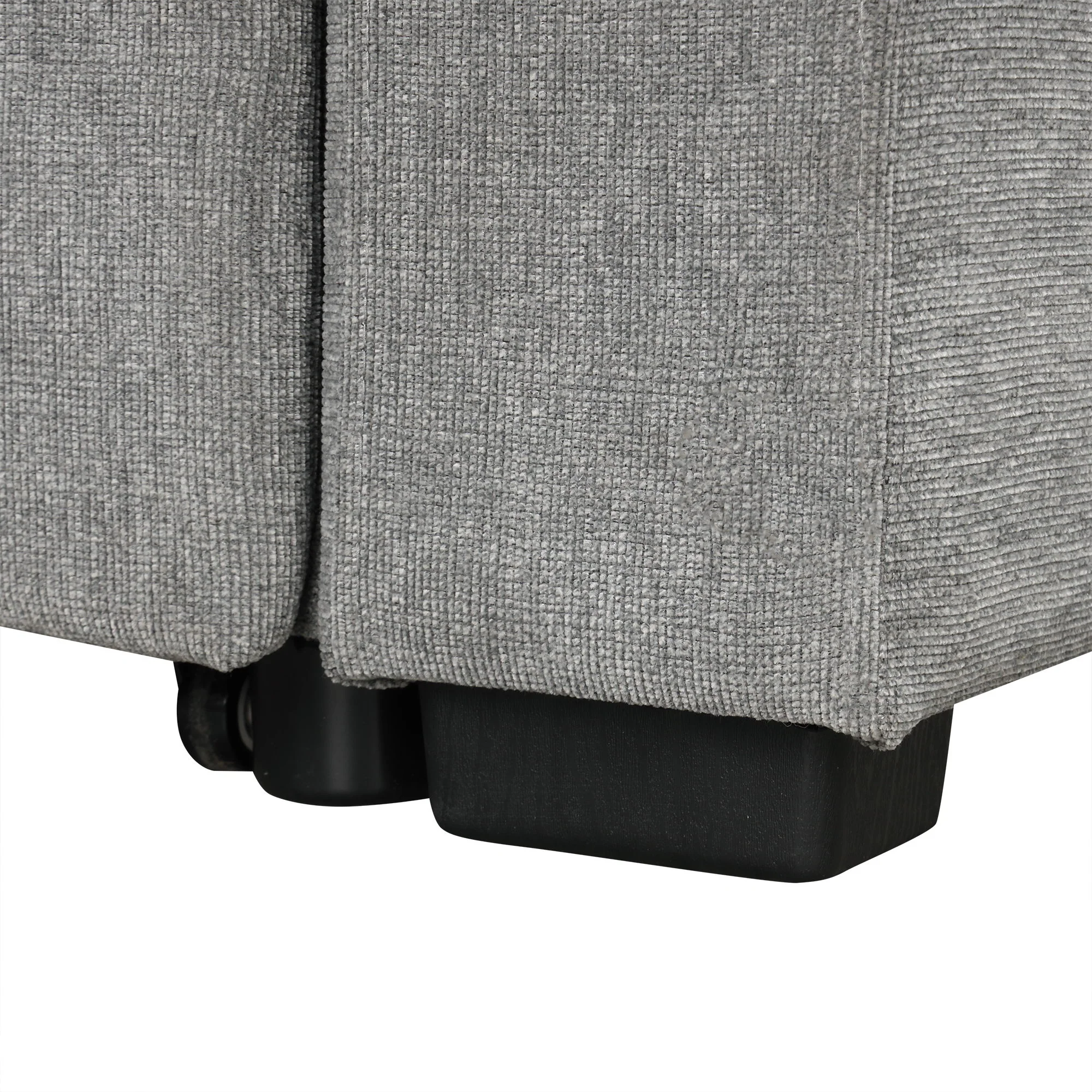 Modern 2 Seater Loveseat Sofa With Pull-Out Bed, Fabric, Built-In USB Ports & Cup Holders - Image 10