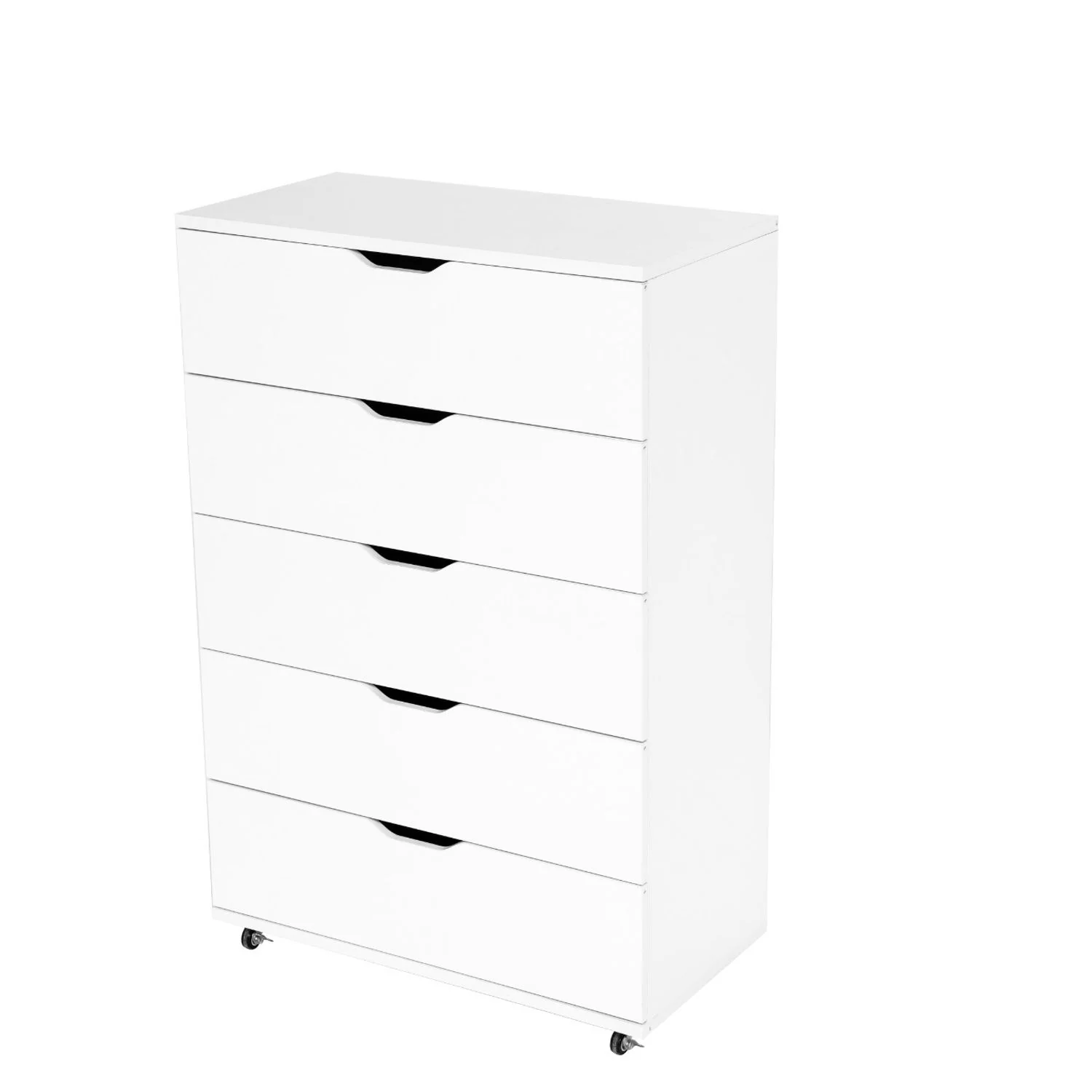 Modern 5 Drawer Dresser With Wheels