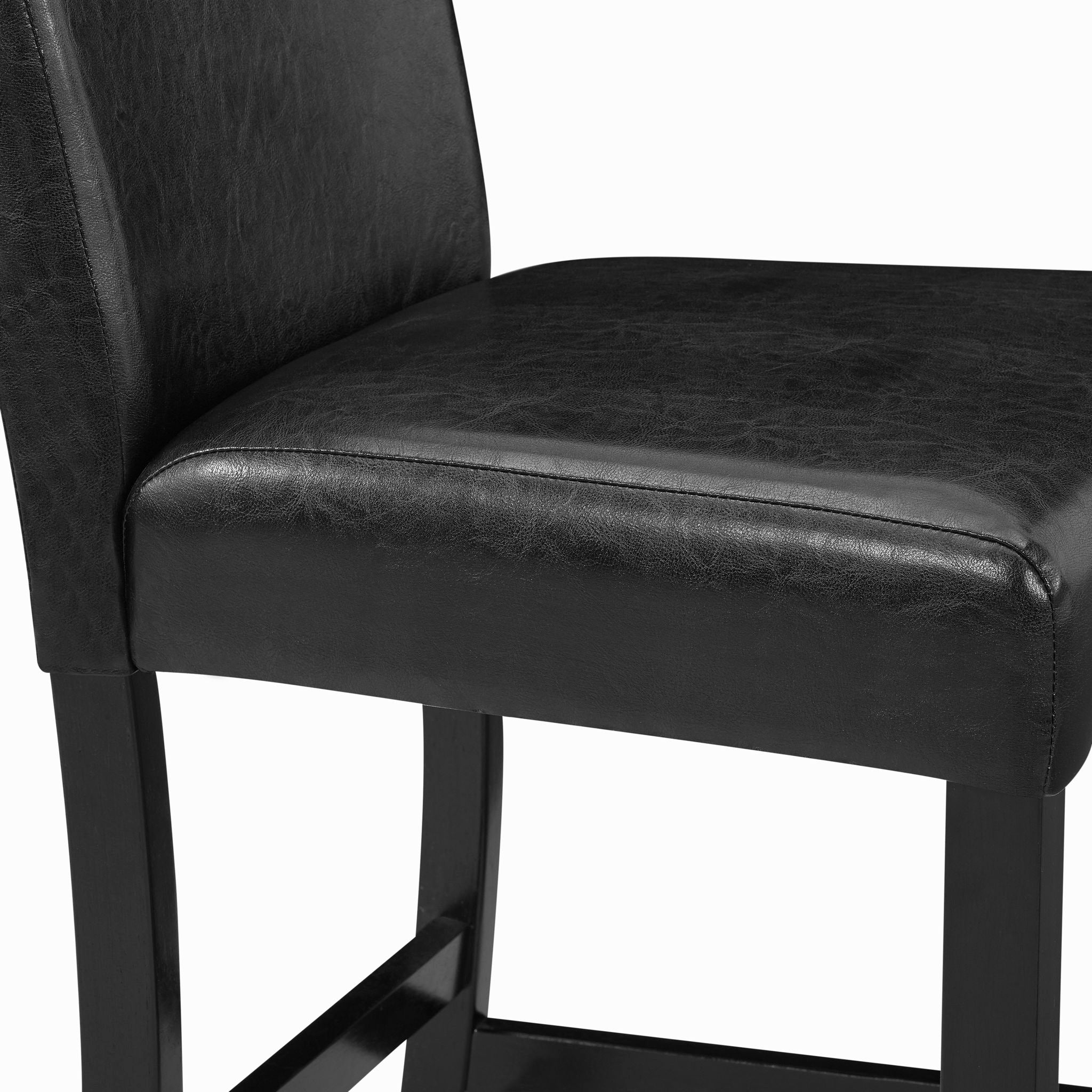 Modern 5 Piece Counter Height Dining Set With Tufted Nail Head Chairs - Image 12