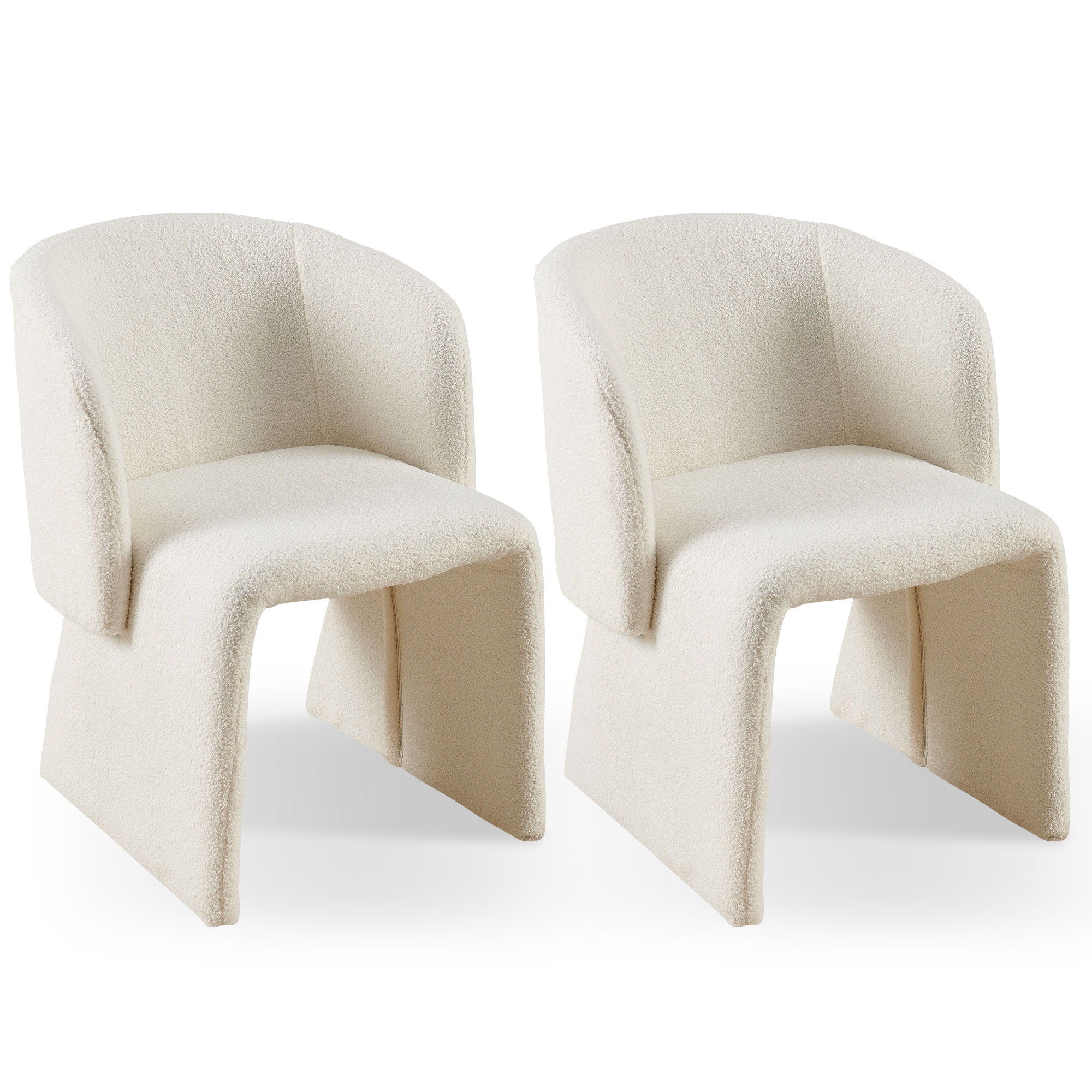 Modern Accent Chair Brown Single Sofa Chair, Upholstered Side Chair Teddy Comfy Chair For Dining Room / Bedroom / Living Room / Reception - Image 12