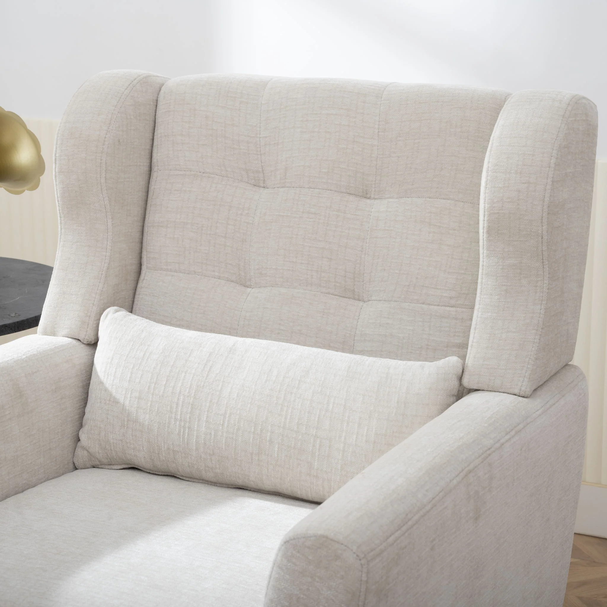 Modern Accent Chair Upholstered Foam Filled Living Room Chairs Comfy Reading Chair Mid-Century Modern Chair With Fabric Lounge Arm Chairs Armchair For Living Room Bedroom - Image 12