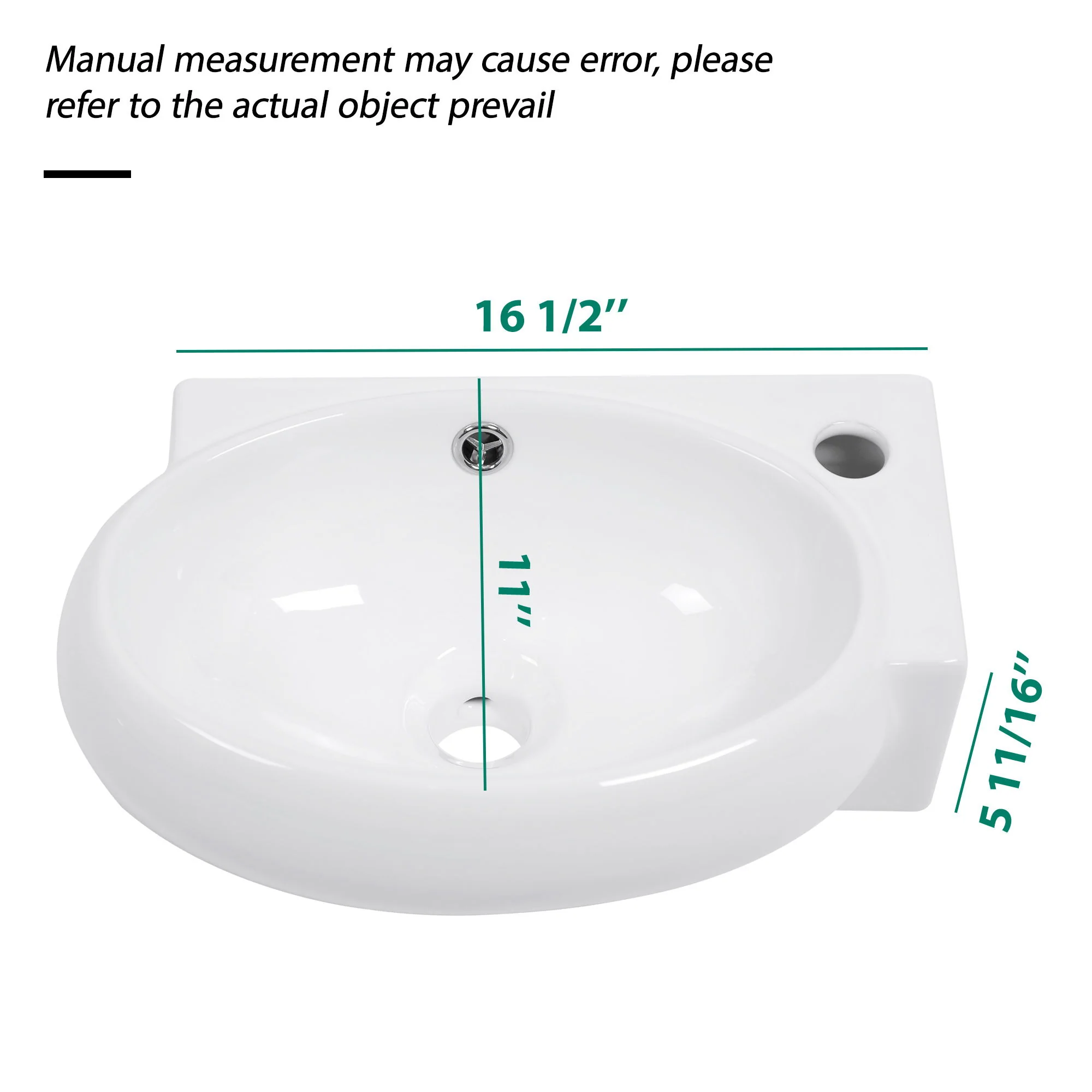 Modern Aesthetic Rectangle Wall Mount Bathroom Sink With Single Faucet Hole - Image 17