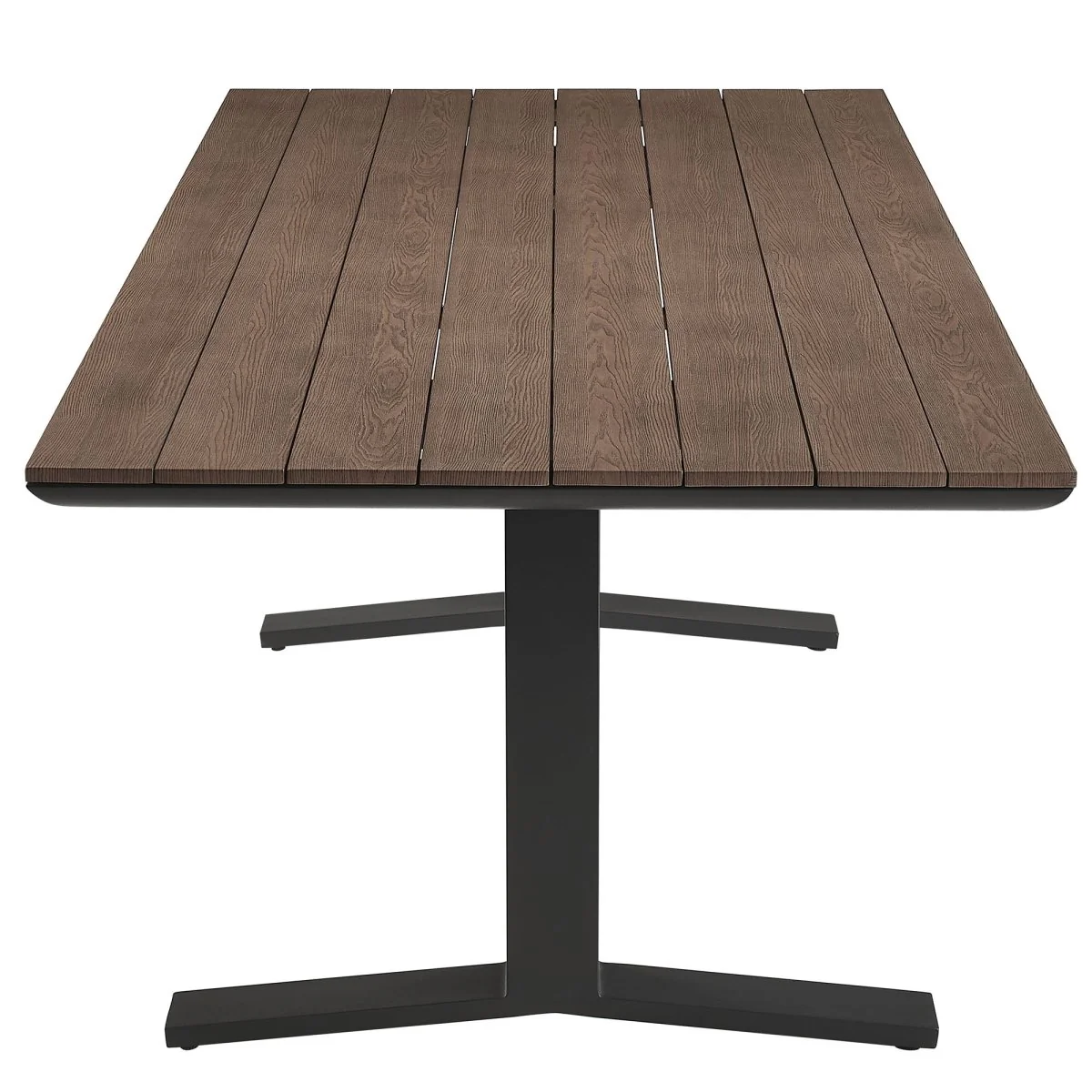 Modern Aluminum Outdoor Dining Set with Slatted Table — Multiple Piece Configurations - Image 18