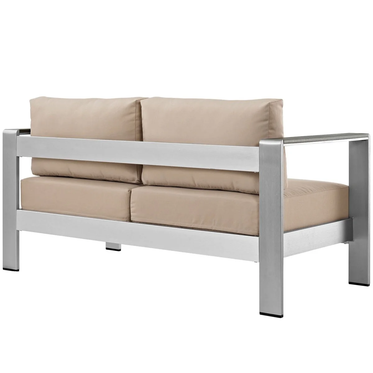 Modern Aluminum Outdoor Loveseat – Durable Weather-Resistant Patio Seating for Two - Image 11