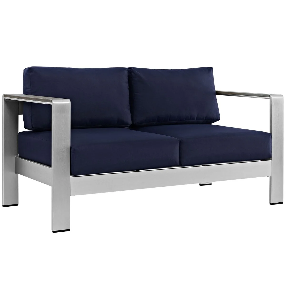 Modern Aluminum Outdoor Loveseat – Durable Weather-Resistant Patio Seating for Two - Image 5